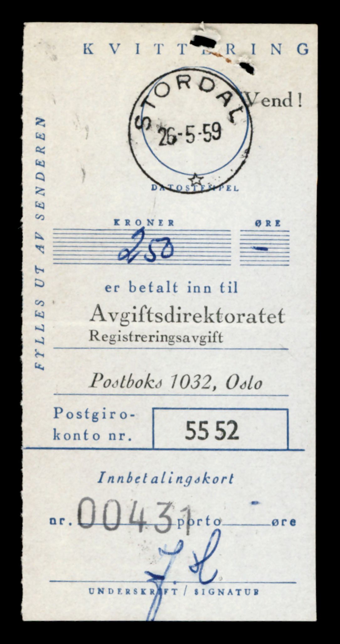 Møre og Romsdal vegkontor - Ålesund trafikkstasjon, AV/SAT-A-4099/F/Fe/L0025: Registreringskort for kjøretøy T 10931 - T 11045, 1927-1998, s. 323