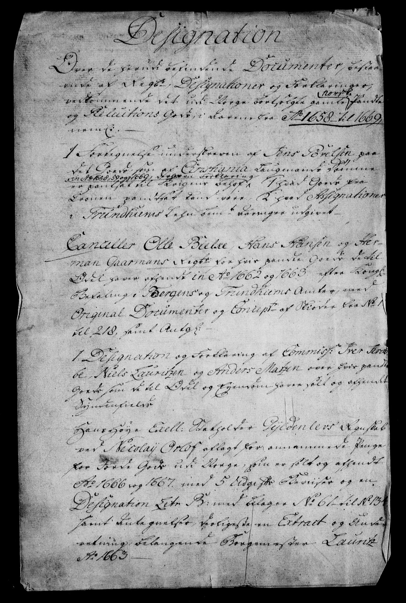 Rentekammeret inntil 1814, Realistisk ordnet avdeling, AV/RA-EA-4070/On/L0011: [Jj 12]: Salg av pante- og reluisjonsgods i Norge, 1658-1729, s. 2