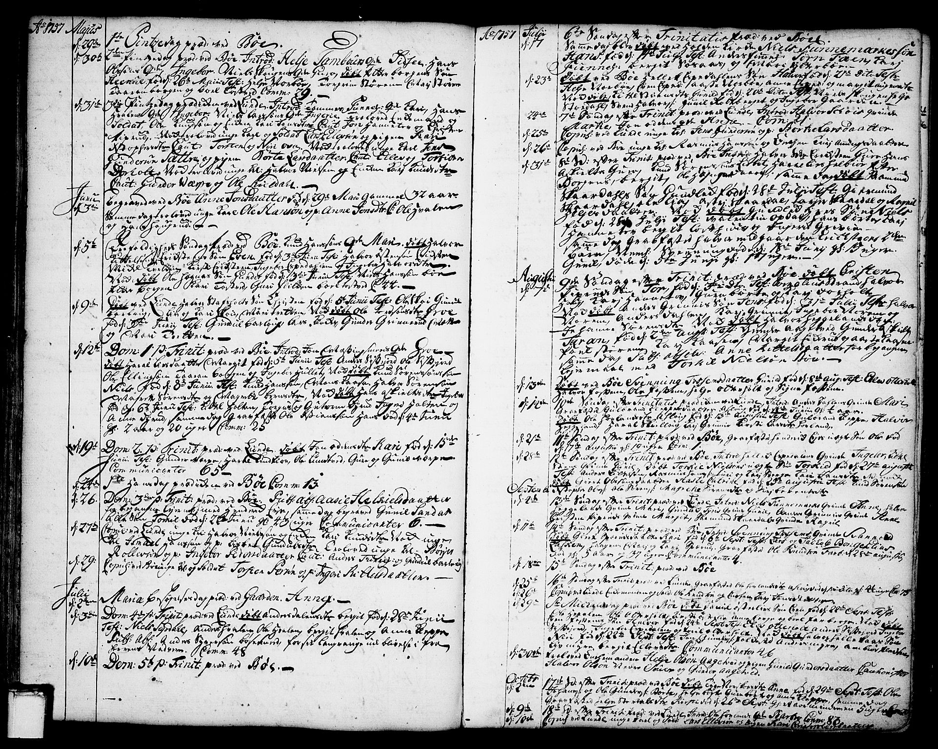Bø kirkebøker, AV/SAKO-A-257/F/Fa/L0004: Ministerialbok nr. 4, 1748-1785