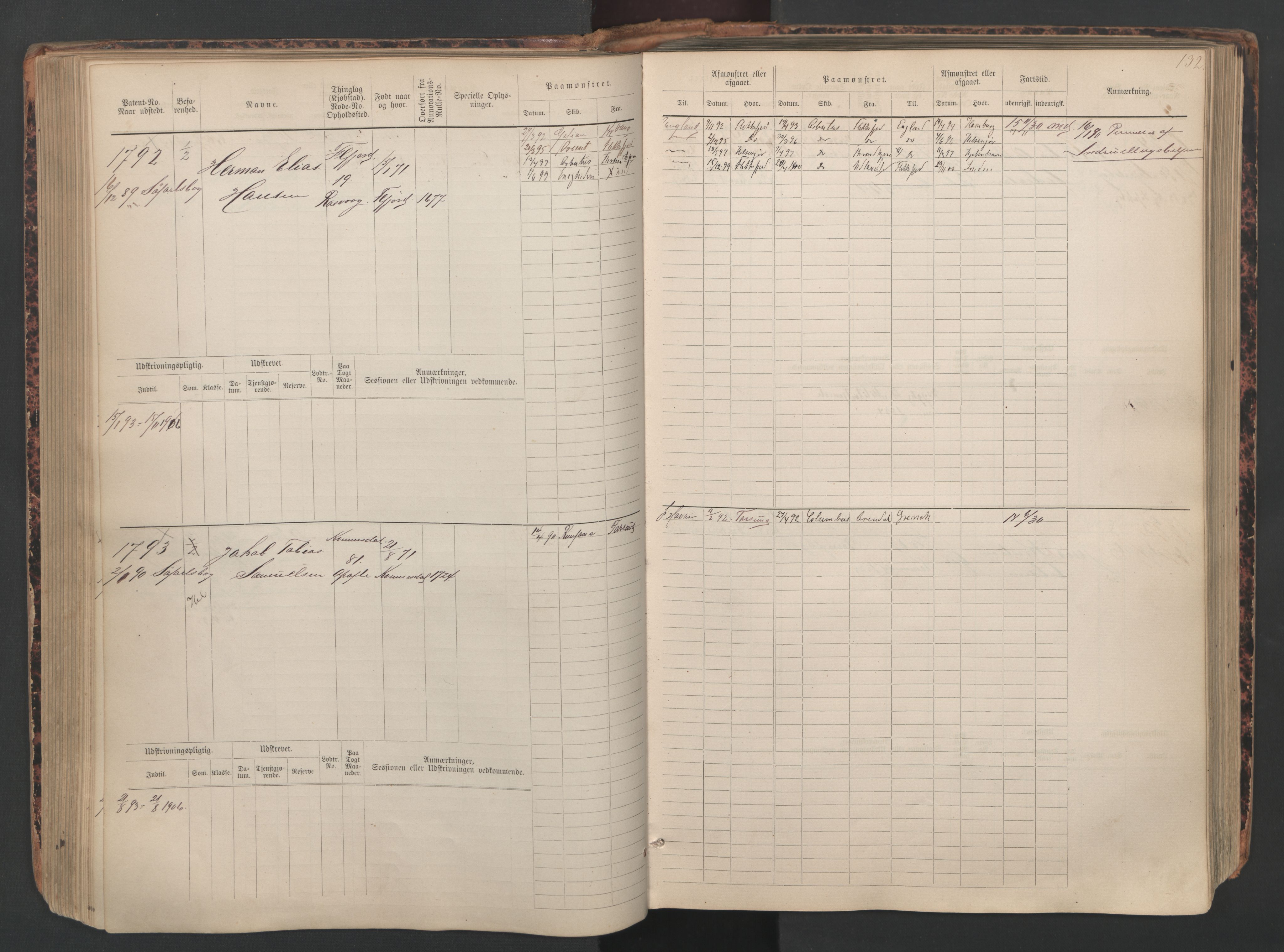 Flekkefjord mønstringskrets, AV/SAK-2031-0018/F/Fb/L0010: Hovedrulle nr 1534-2329, Æ-7, 1884-1948, s. 134