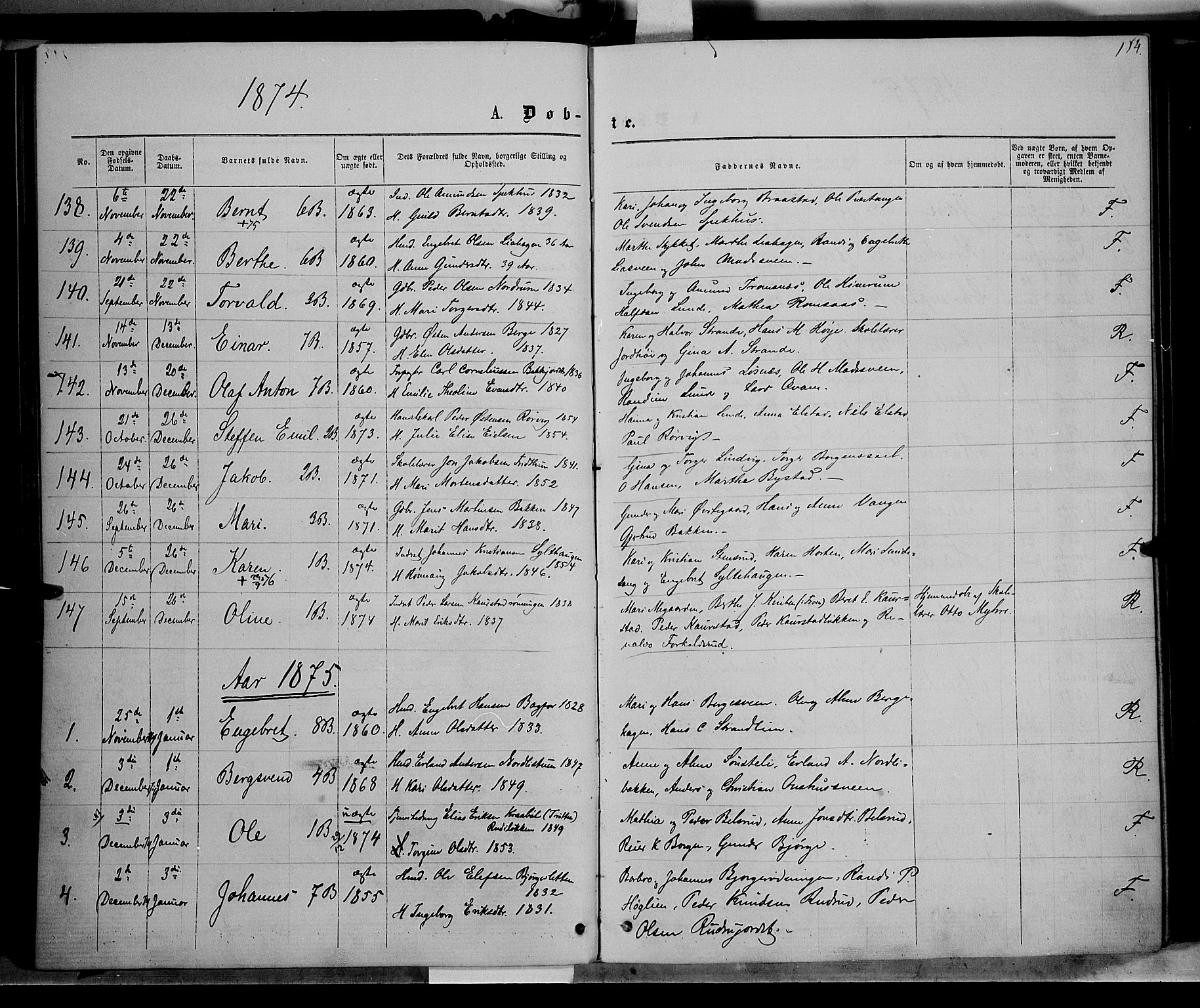 Ringebu prestekontor, AV/SAH-PREST-082/H/Ha/Haa/L0007: Ministerialbok nr. 7, 1860-1877, s. 114