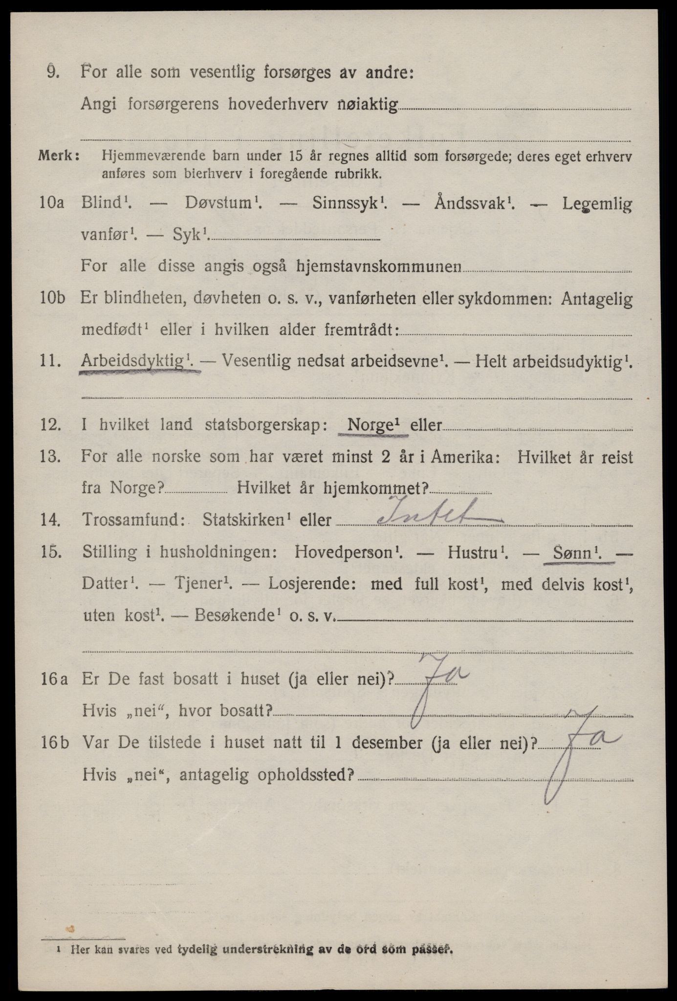 SAKO, Folketelling 1920 for 0827 Hjartdal herred, 1920, s. 2225
