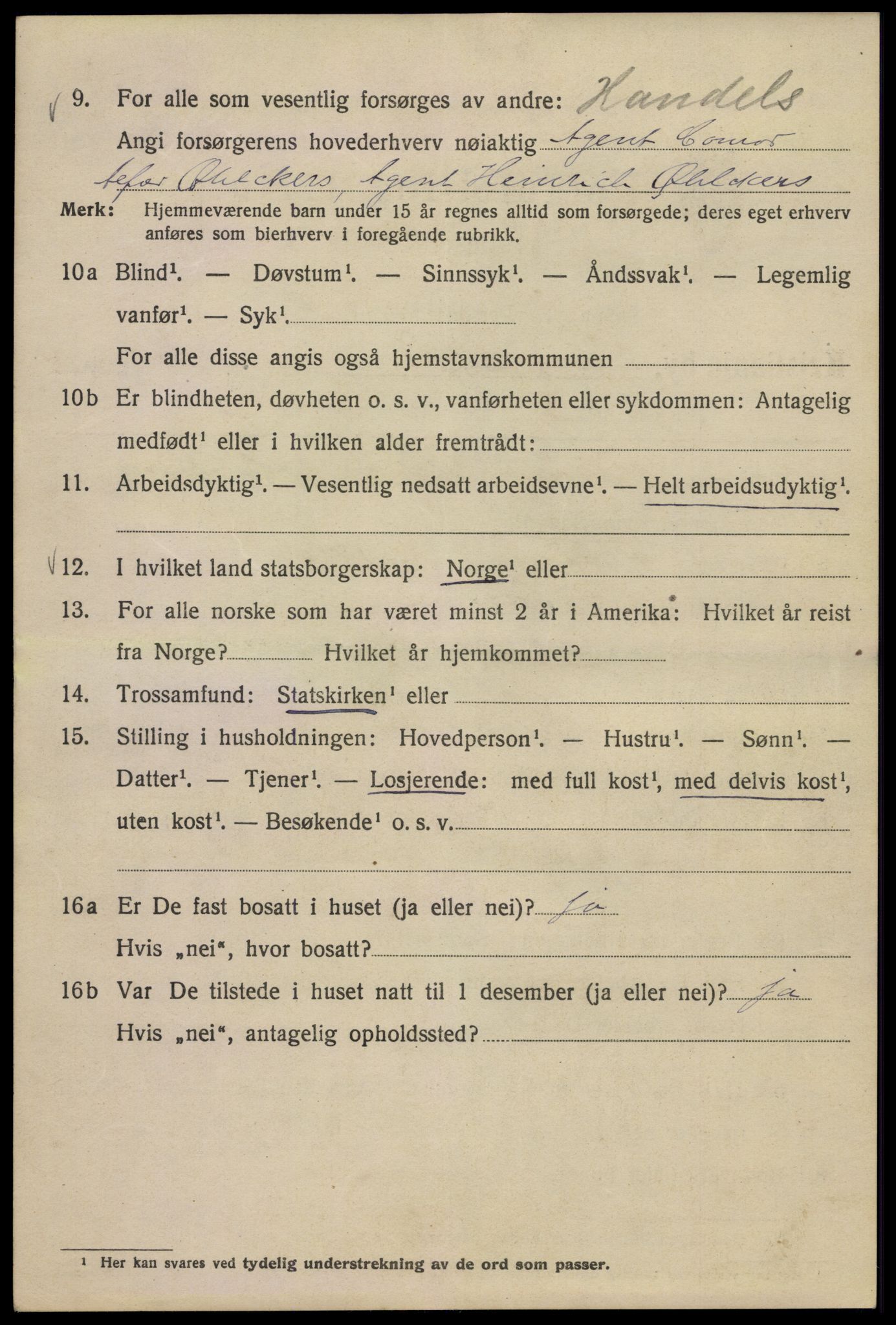 SAO, Folketelling 1920 for 0301 Kristiania kjøpstad, 1920, s. 301784