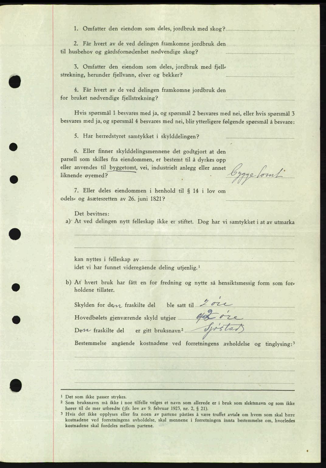 Nordre Sunnmøre sorenskriveri, AV/SAT-A-0006/1/2/2C/2Ca: Pantebok nr. A26, 1947-1948, Dagboknr: 2363/1947