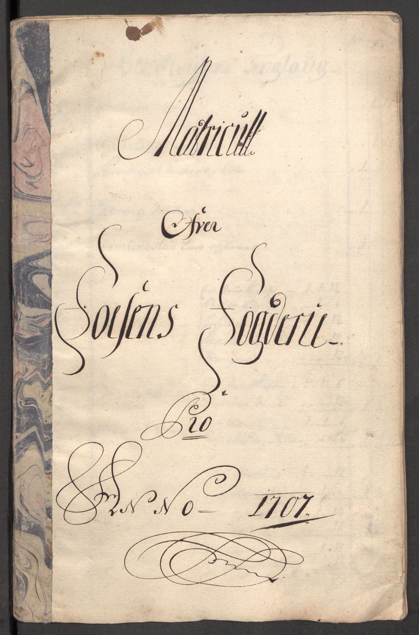 Rentekammeret inntil 1814, Reviderte regnskaper, Fogderegnskap, AV/RA-EA-4092/R57/L3857: Fogderegnskap Fosen, 1706-1707, s. 298