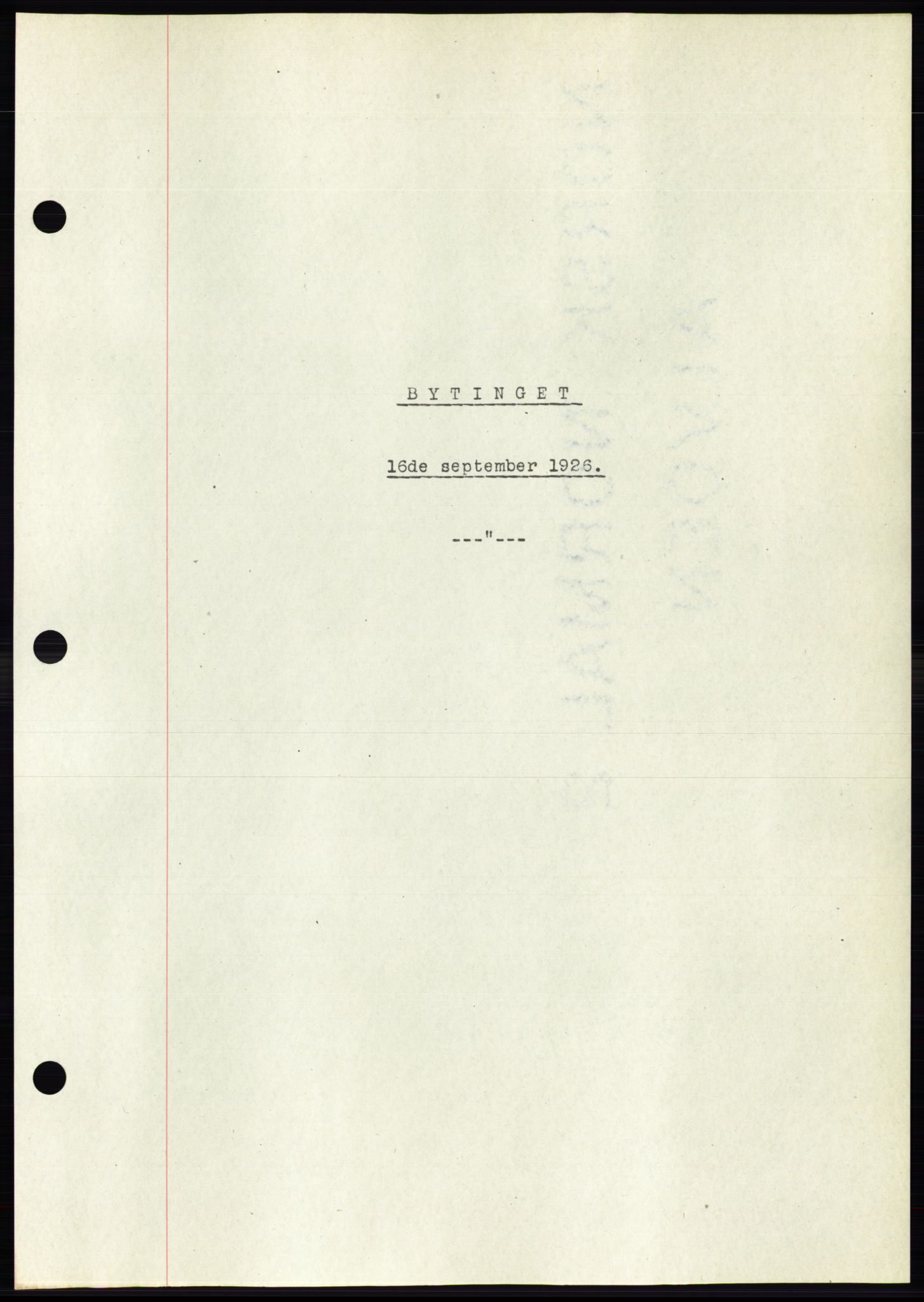 Ålesund byfogd, AV/SAT-A-4384: Pantebok nr. 21, 1926-1927, Tingl.dato: 16.09.1926