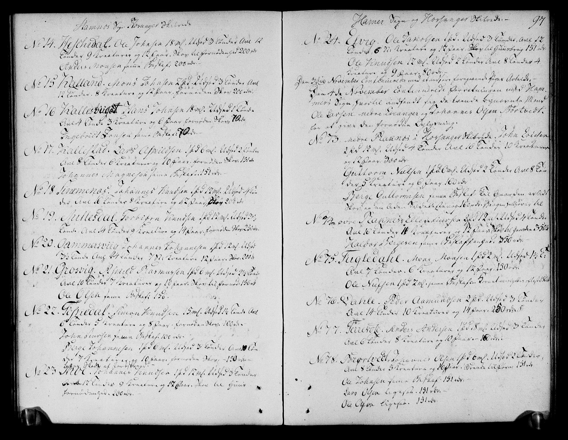 Rentekammeret inntil 1814, Realistisk ordnet avdeling, AV/RA-EA-4070/N/Ne/Nea/L0110: Nordhordland og Voss fogderi. Deliberasjonsprotokoll, 1803, s. 103