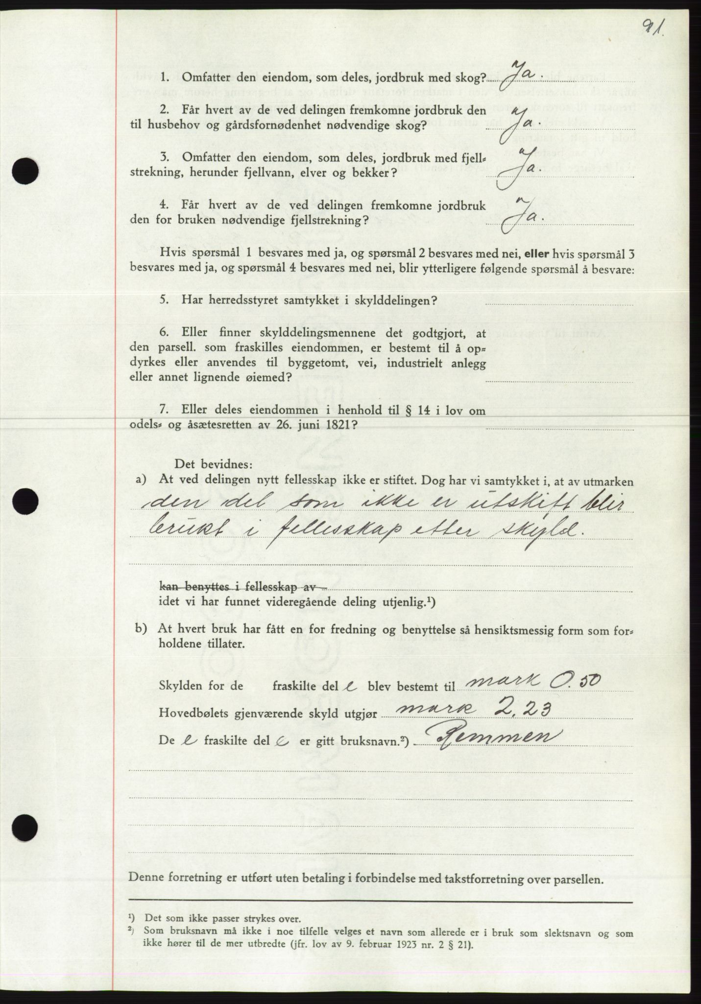 Søre Sunnmøre sorenskriveri, AV/SAT-A-4122/1/2/2C/L0067: Pantebok nr. 61, 1938-1939, Dagboknr: 43/1939