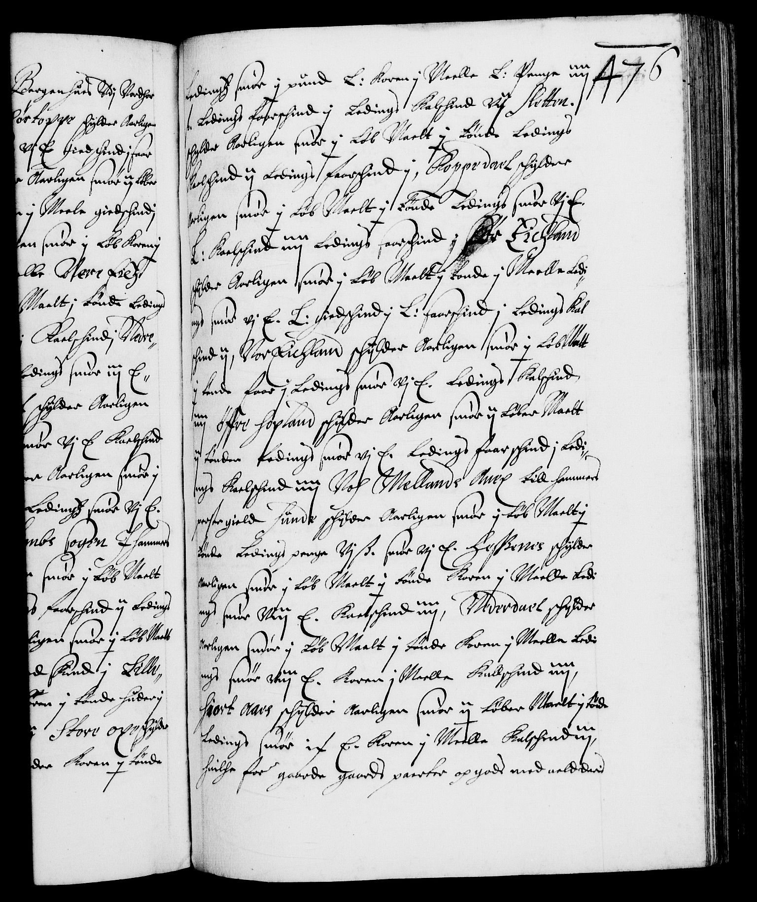 Danske Kanselli 1572-1799, RA/EA-3023/F/Fc/Fca/Fcaa/L0007: Norske registre (mikrofilm), 1648-1650, s. 476a