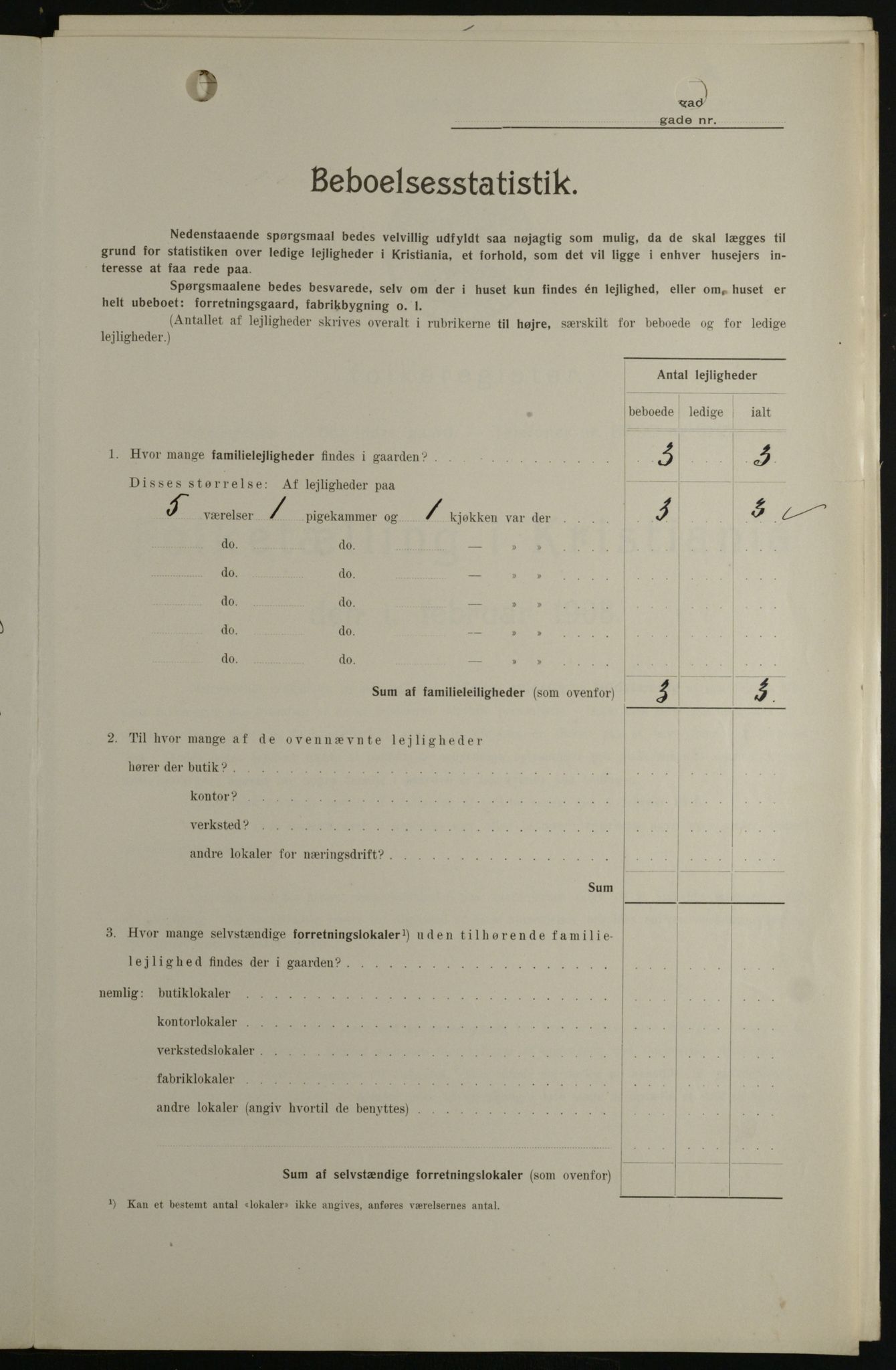 OBA, Kommunal folketelling 1.2.1908 for Kristiania kjøpstad, 1908, s. 58562