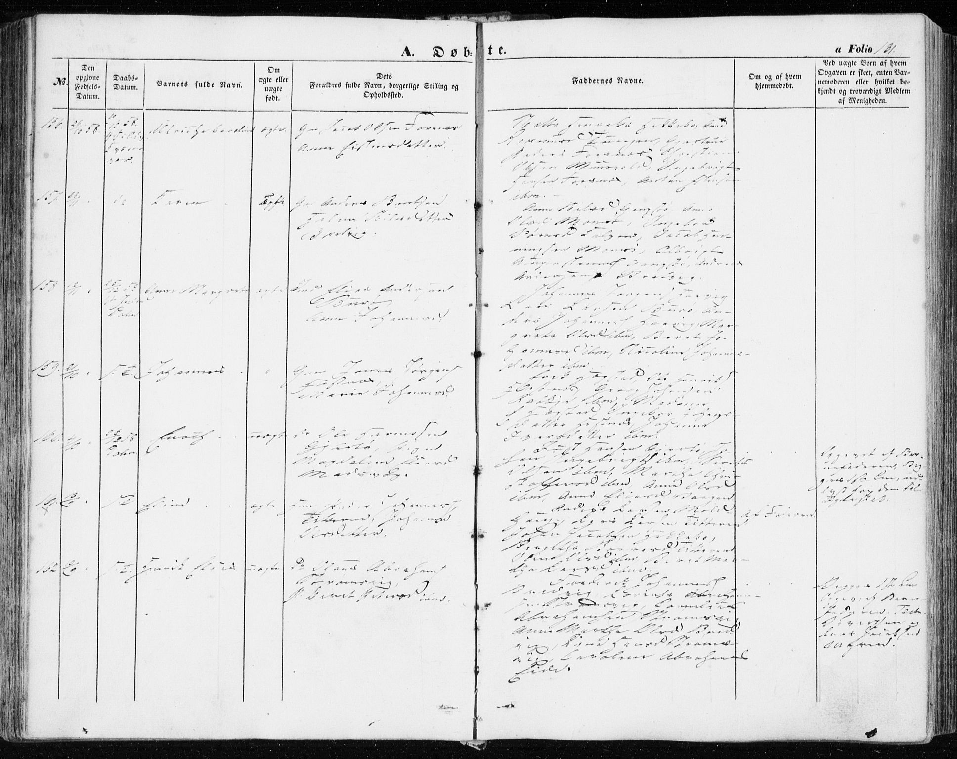 Ministerialprotokoller, klokkerbøker og fødselsregistre - Sør-Trøndelag, SAT/A-1456/634/L0530: Ministerialbok nr. 634A06, 1852-1860, s. 131