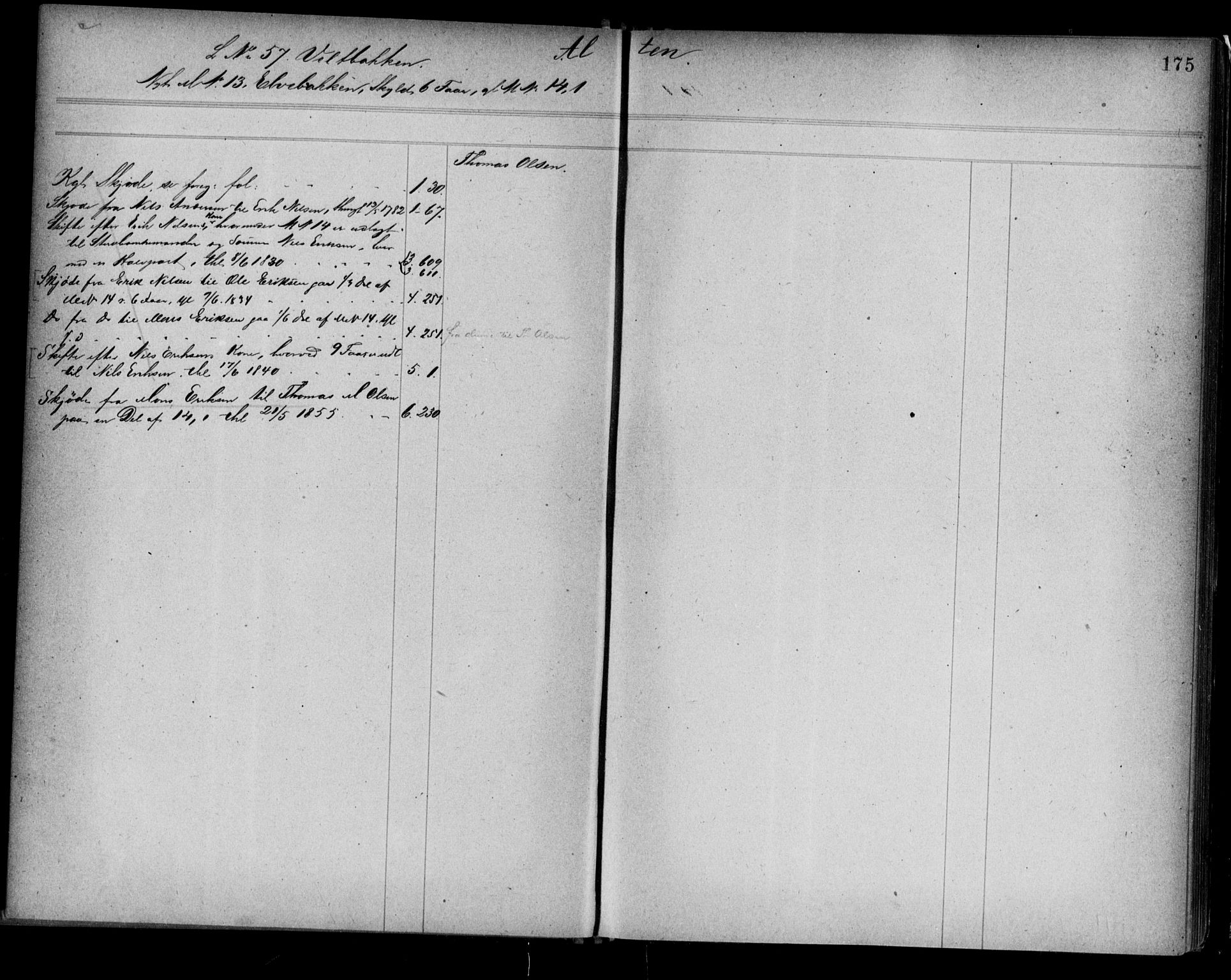 Alta fogderi/sorenskriveri, SATØ/SATØ-5/1/K/Kb/Kba/L0006pantereg: Panteregister nr. 6, 1776, s. 175