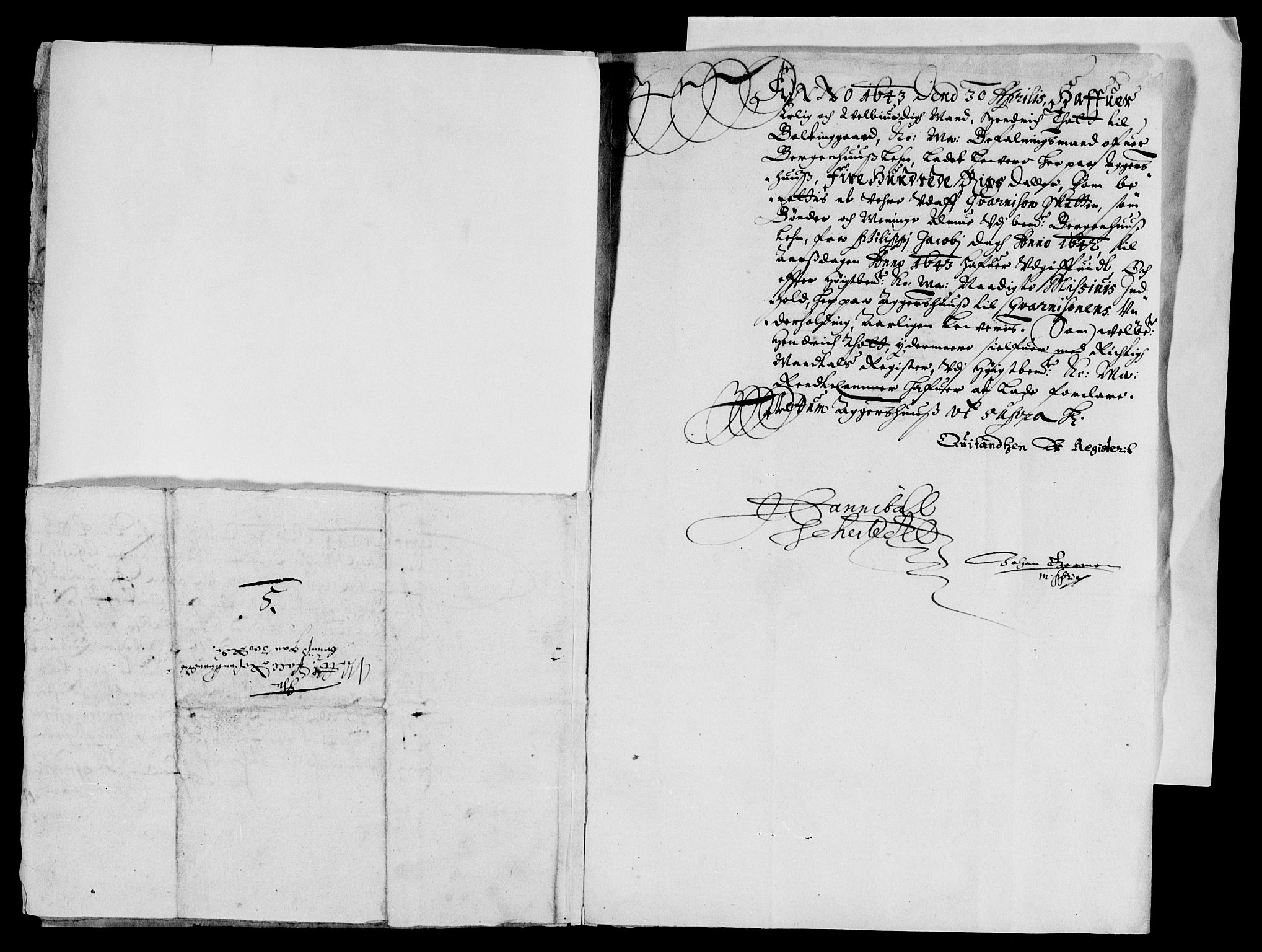 Rentekammeret inntil 1814, Reviderte regnskaper, Lensregnskaper, AV/RA-EA-5023/R/Rb/Rbt/L0098: Bergenhus len, 1642-1644