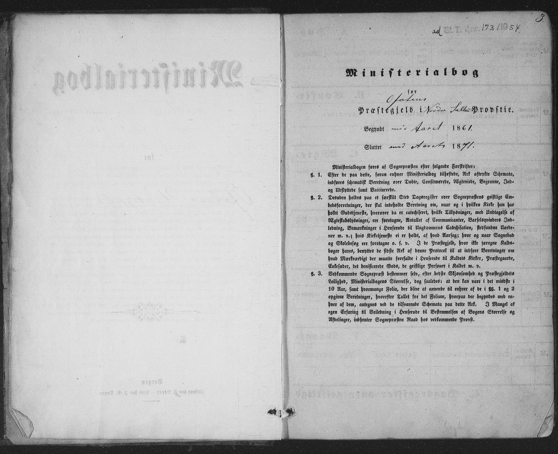 Ministerialprotokoller, klokkerbøker og fødselsregistre - Nordland, AV/SAT-A-1459/863/L0896: Ministerialbok nr. 863A08, 1861-1871, s. 3