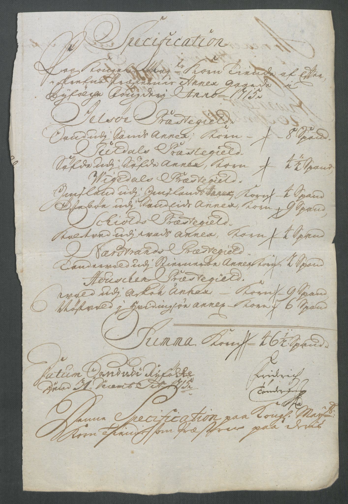 Rentekammeret inntil 1814, Reviderte regnskaper, Fogderegnskap, AV/RA-EA-4092/R47/L2868: Fogderegnskap Ryfylke, 1715, s. 378