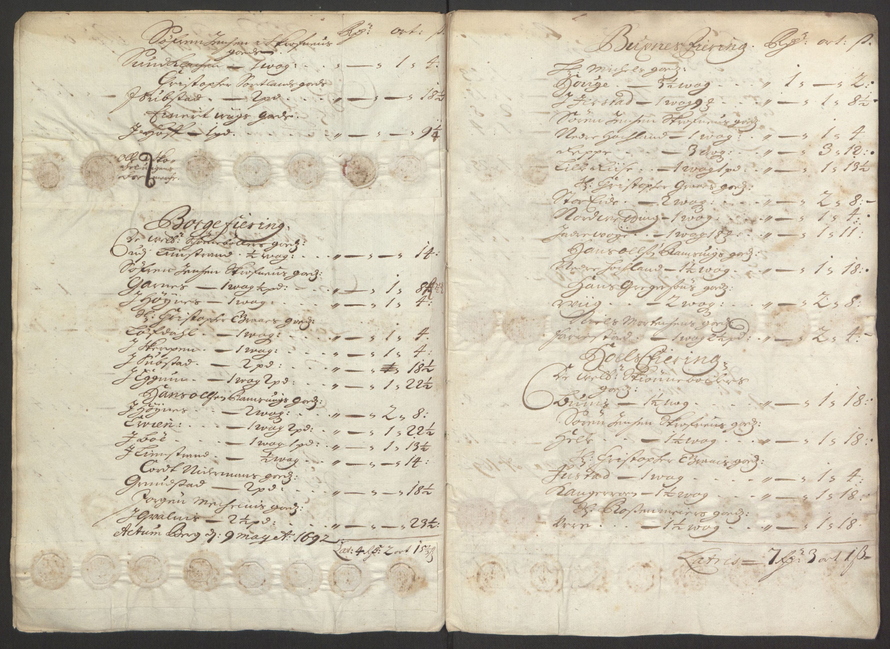 Rentekammeret inntil 1814, Reviderte regnskaper, Fogderegnskap, RA/EA-4092/R67/L4675: Fogderegnskap Vesterålen, Andenes og Lofoten, 1691-1693, s. 141