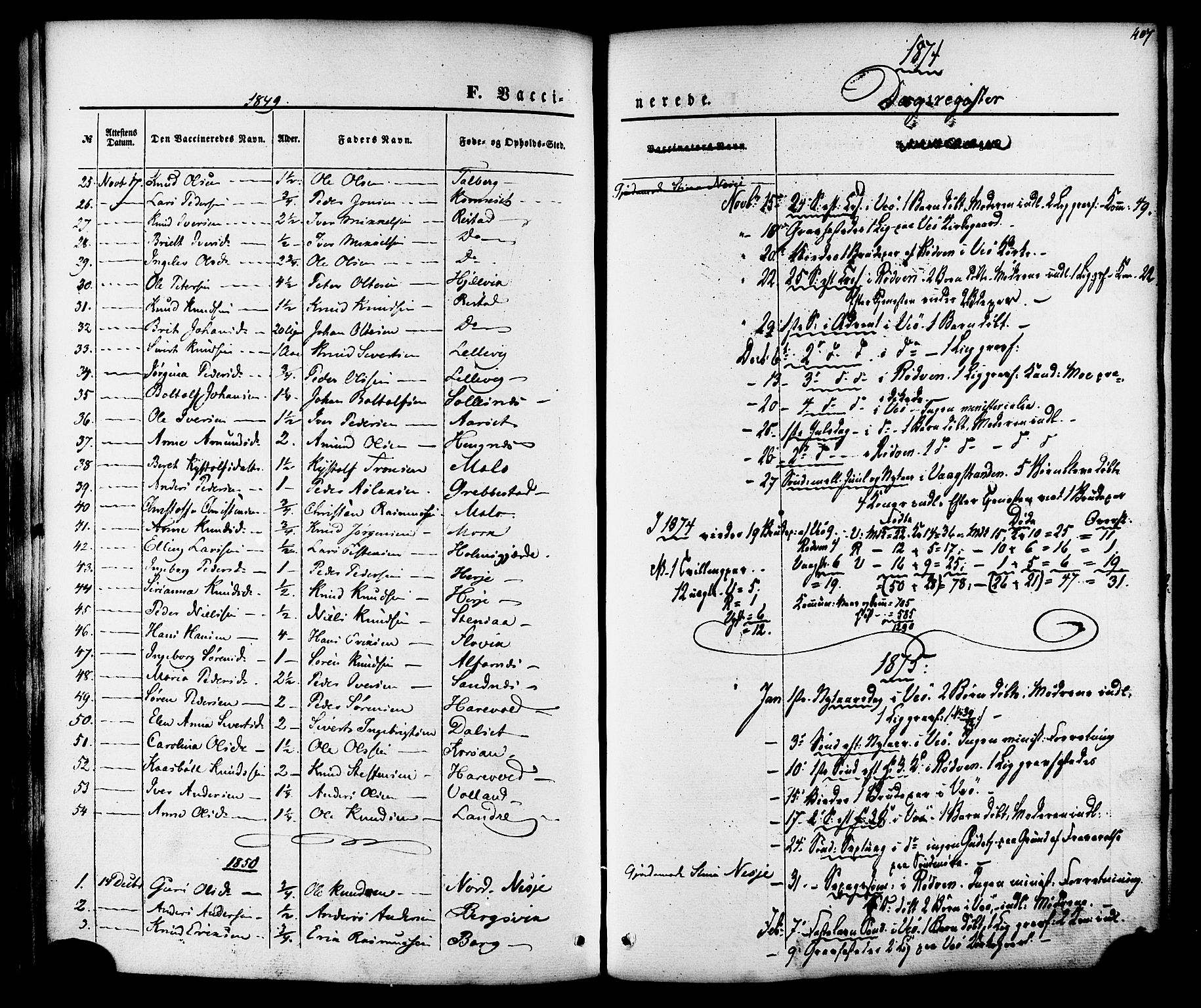 Ministerialprotokoller, klokkerbøker og fødselsregistre - Møre og Romsdal, AV/SAT-A-1454/547/L0603: Ministerialbok nr. 547A05, 1846-1877, s. 407