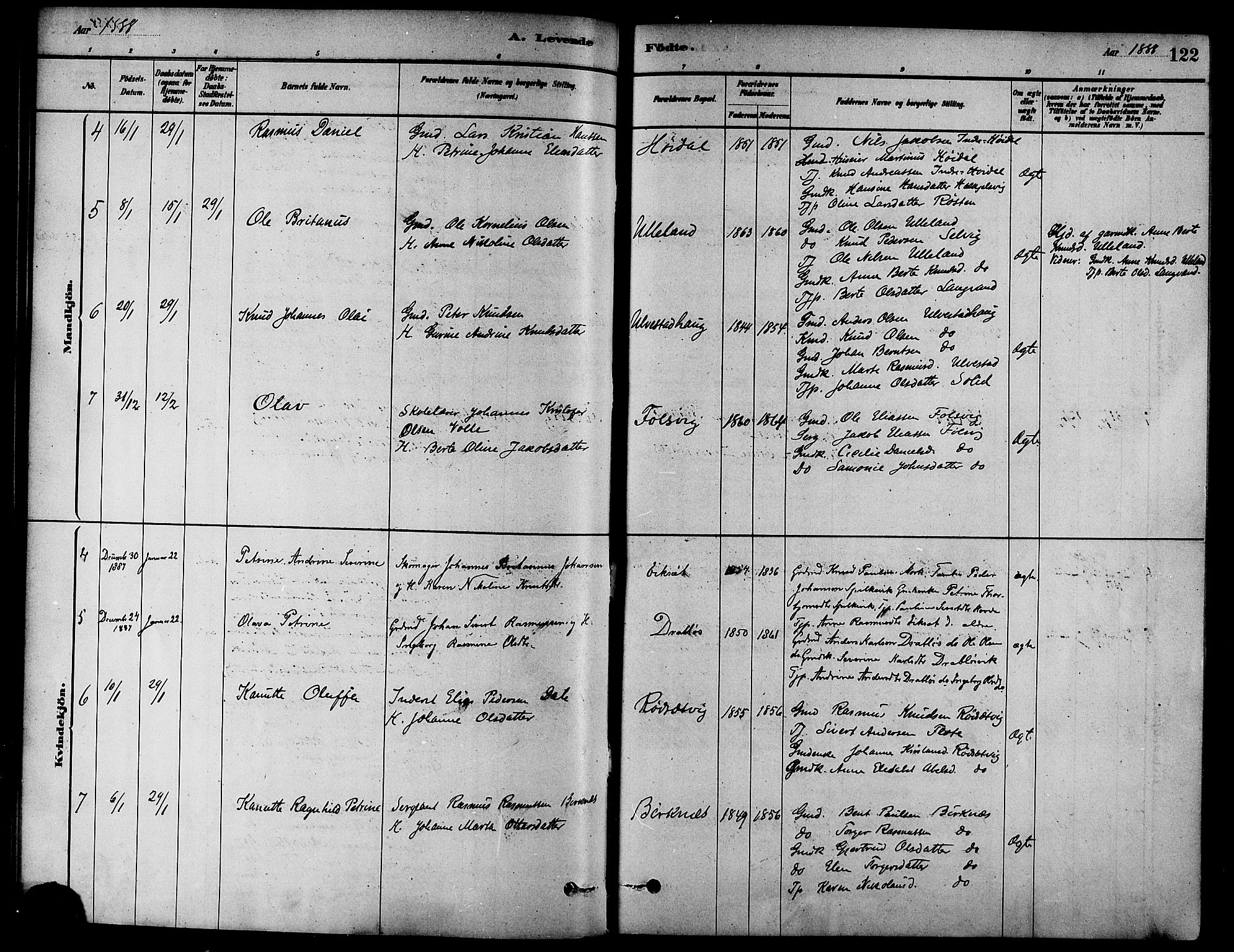 Ministerialprotokoller, klokkerbøker og fødselsregistre - Møre og Romsdal, AV/SAT-A-1454/511/L0141: Ministerialbok nr. 511A08, 1878-1890, s. 122