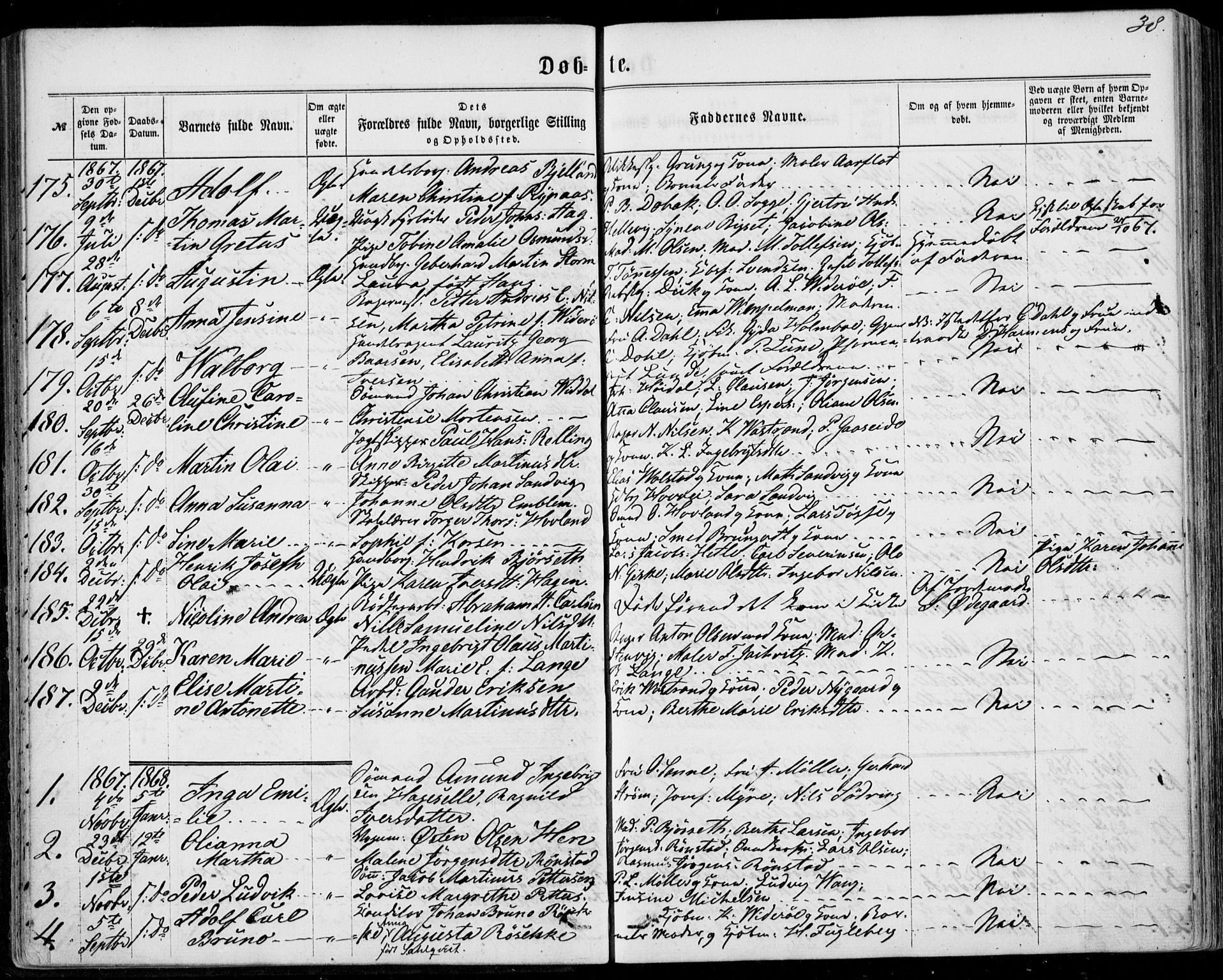 Ministerialprotokoller, klokkerbøker og fødselsregistre - Møre og Romsdal, AV/SAT-A-1454/529/L0452: Ministerialbok nr. 529A02, 1864-1871, s. 38
