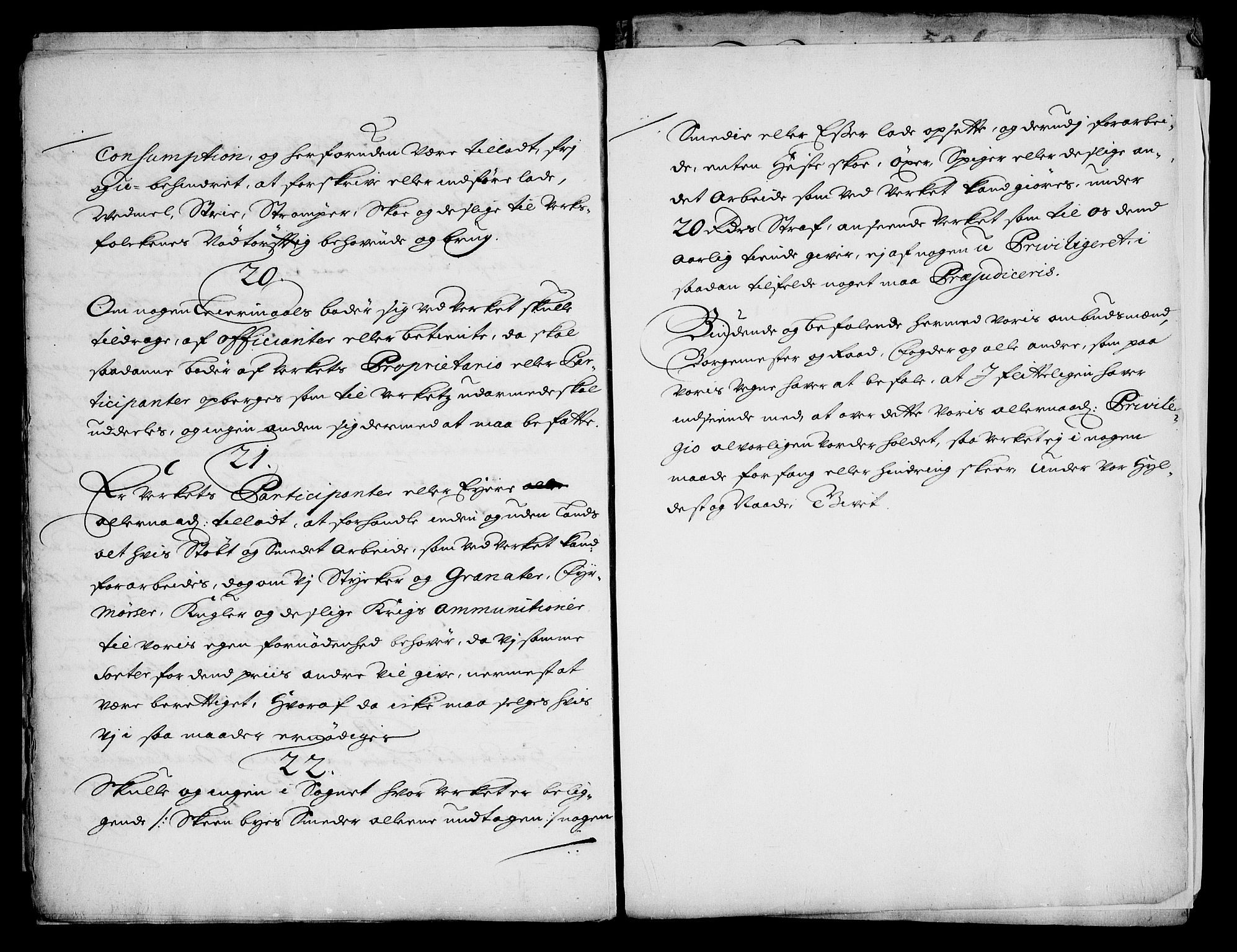 Danske Kanselli, Skapsaker, AV/RA-EA-4061/G/L0013: Tillegg til skapsakene, 1689-1702, s. 240