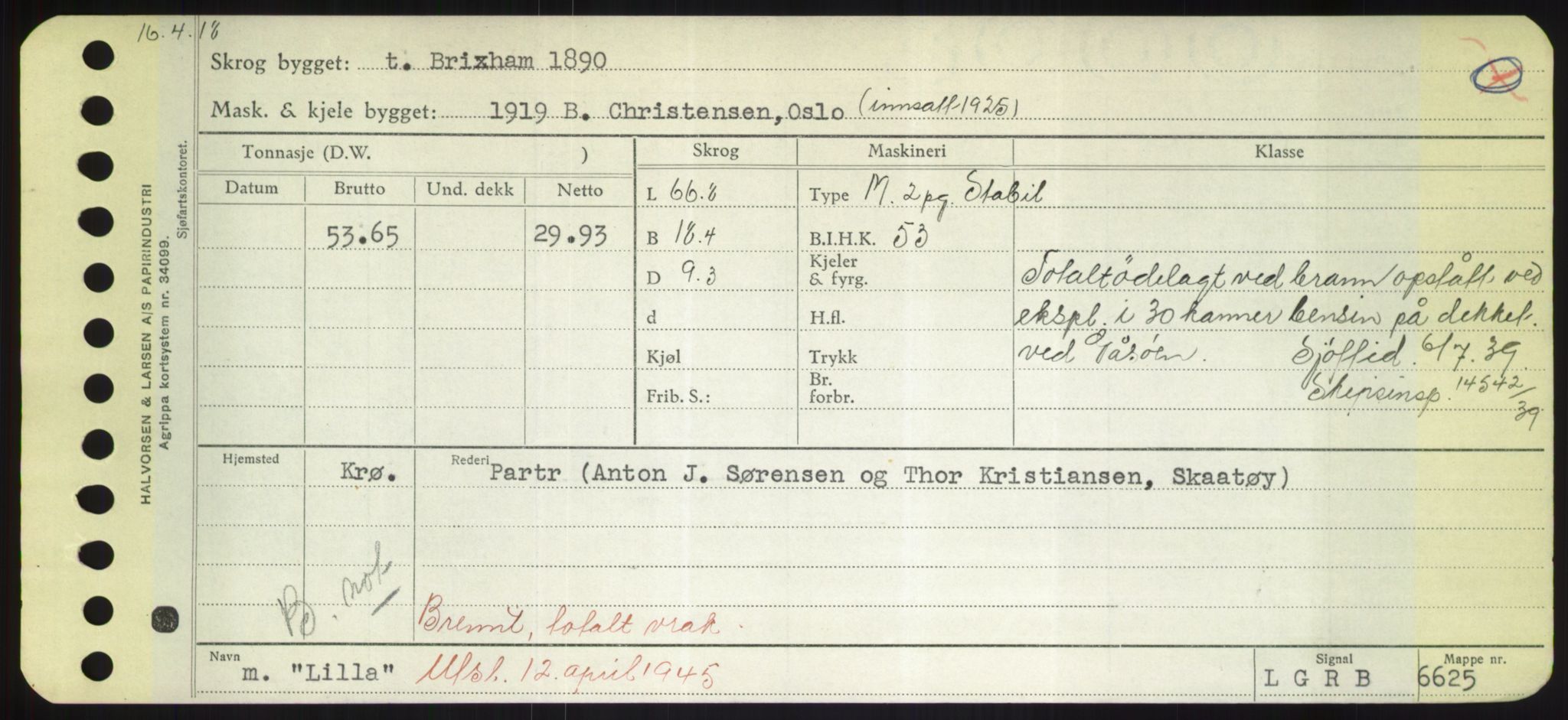 Sjøfartsdirektoratet med forløpere, Skipsmålingen, AV/RA-S-1627/H/Hd/L0023: Fartøy, Lia-Løv, s. 59