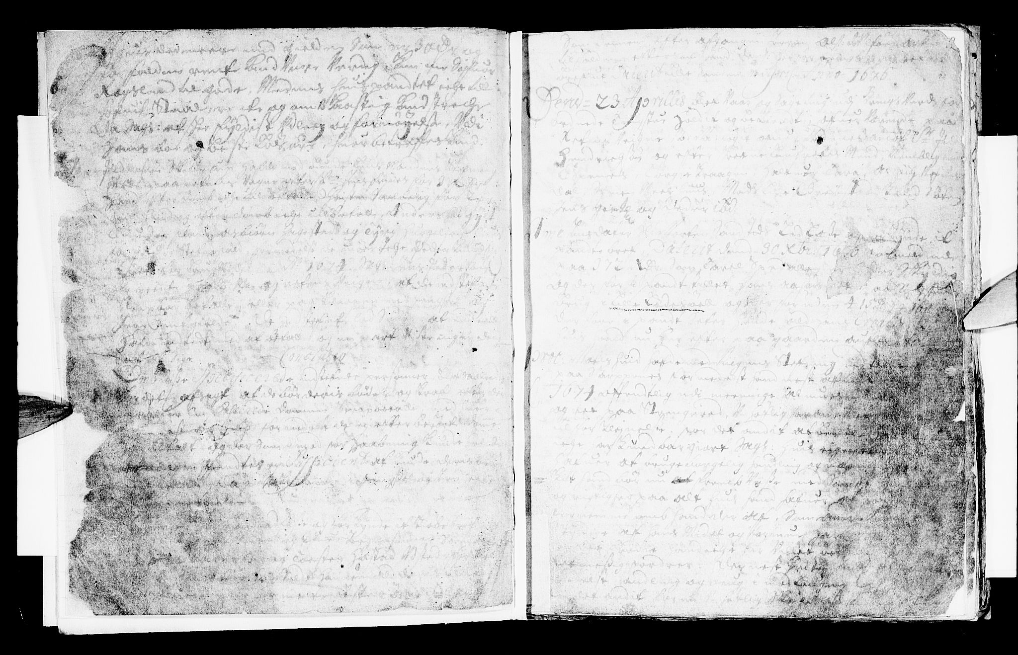 Nedenes sorenskriveri før 1824, SAK/1221-0007/F/Fa/L0002: Tingbok Bringsvær tinglag, med register nr. 1b, 1677, s. 1b-2a