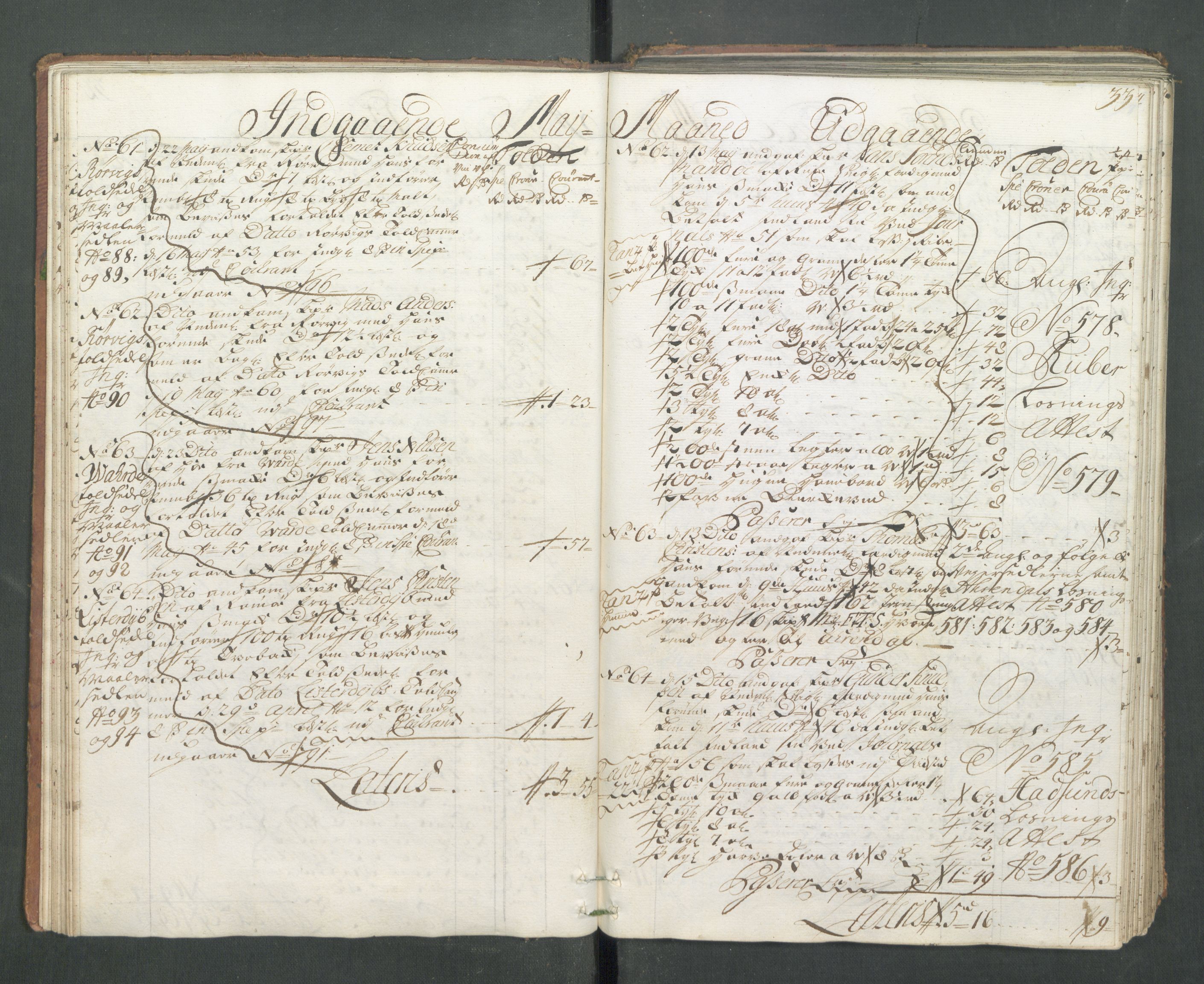 Generaltollkammeret, tollregnskaper, AV/RA-EA-5490/R14/L0013/0001: Tollregnskaper Øster-Risør / Hovedtollbok, 1733, s. 32b-33a