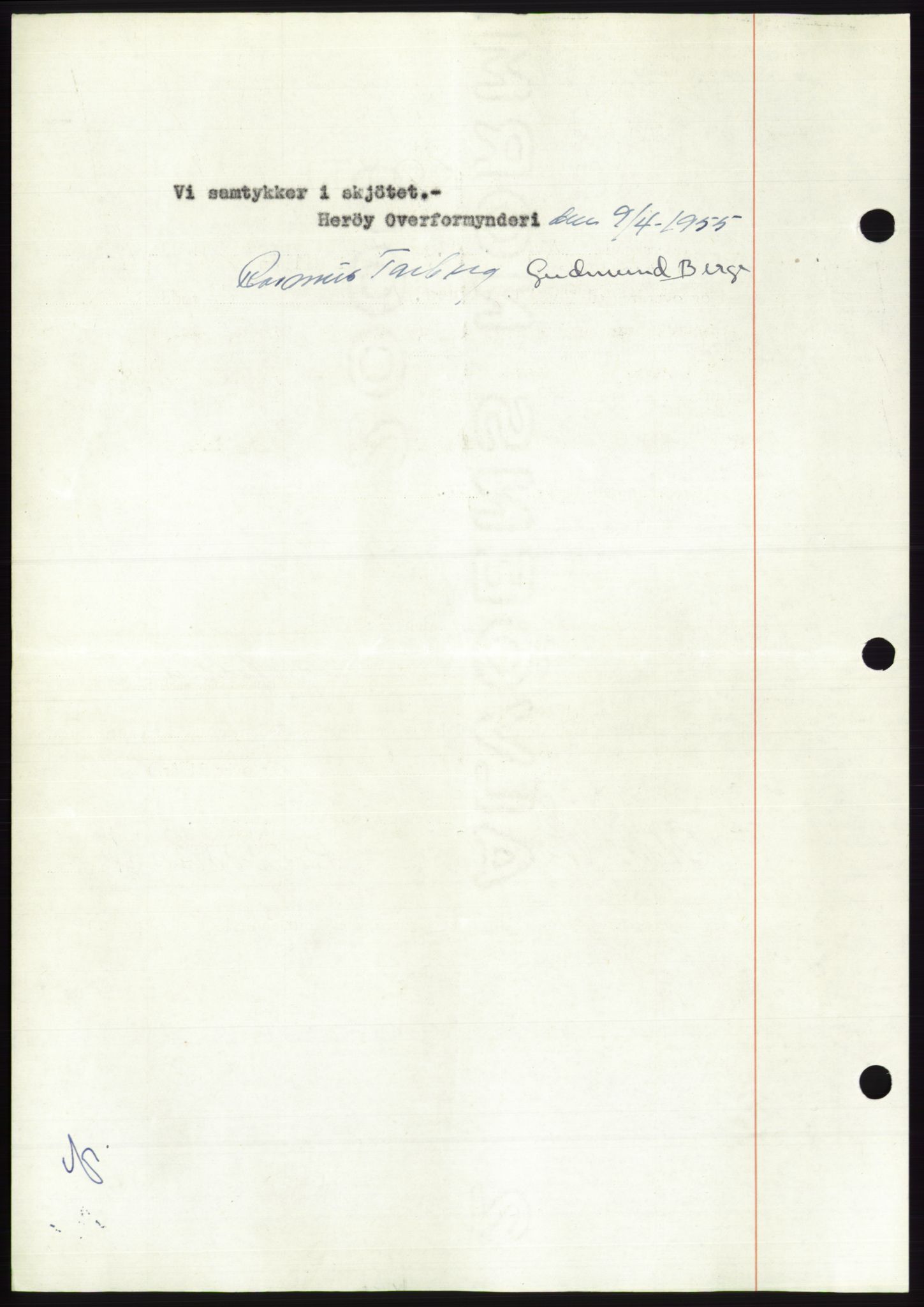 Søre Sunnmøre sorenskriveri, AV/SAT-A-4122/1/2/2C/L0100: Pantebok nr. 26A, 1954-1955, Dagboknr: 818/1955