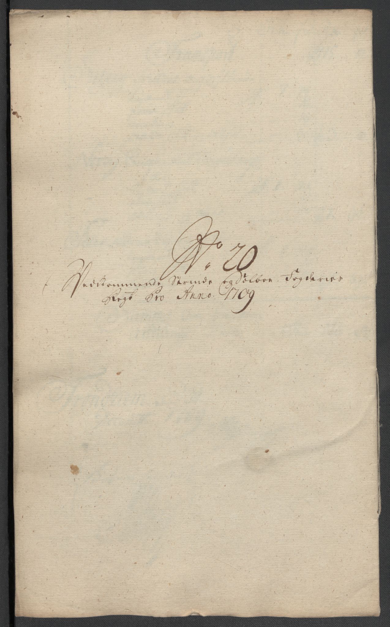 Rentekammeret inntil 1814, Reviderte regnskaper, Fogderegnskap, RA/EA-4092/R61/L4111: Fogderegnskap Strinda og Selbu, 1709-1710, s. 190