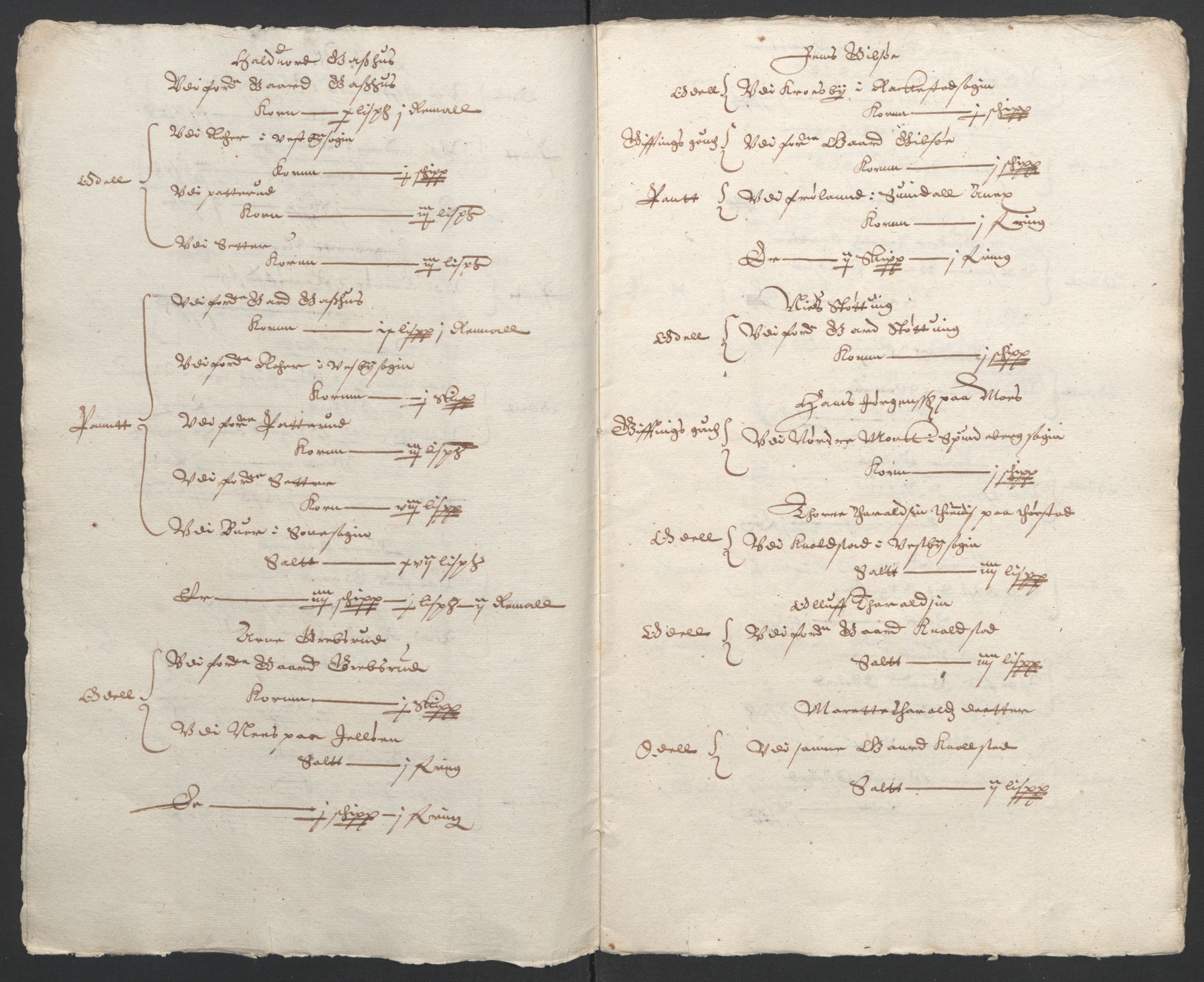 Stattholderembetet 1572-1771, AV/RA-EA-2870/Ek/L0009/0001: Jordebøker til utlikning av rosstjeneste 1624-1626: / Odelsjordebøker for noen vikværske len, 1624-1626, s. 78
