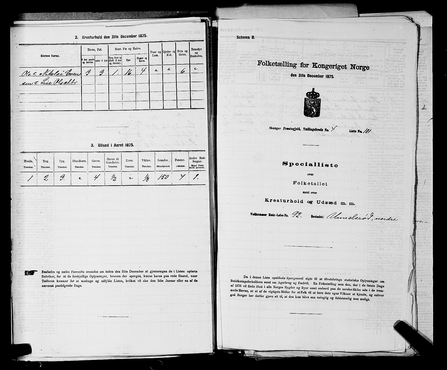 SAKO, Folketelling 1875 for 0712P Skoger prestegjeld, 1875, s. 603