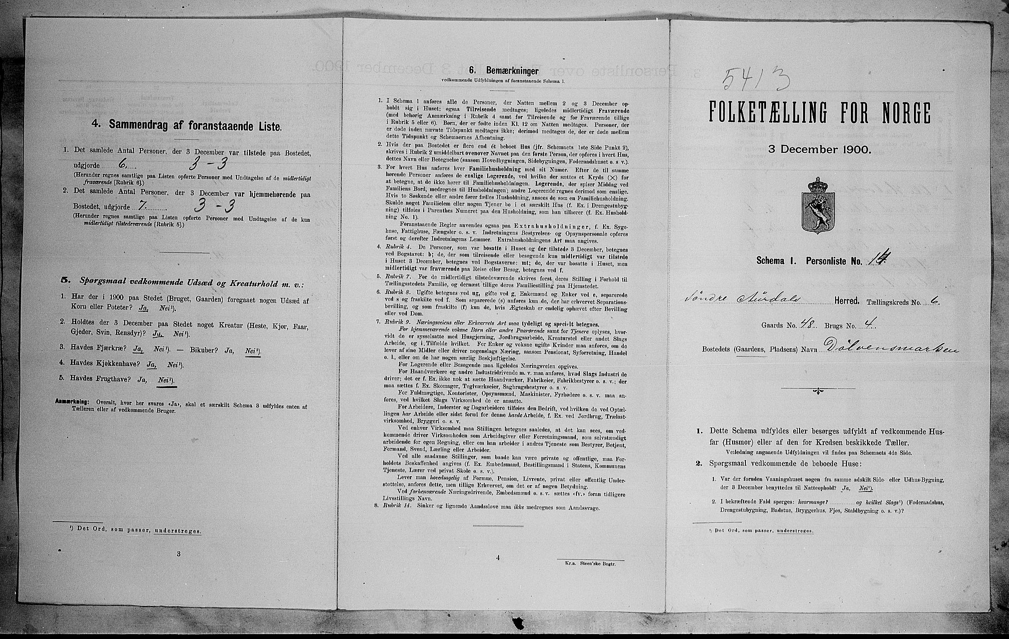 SAH, Folketelling 1900 for 0540 Sør-Aurdal herred, 1900, s. 686