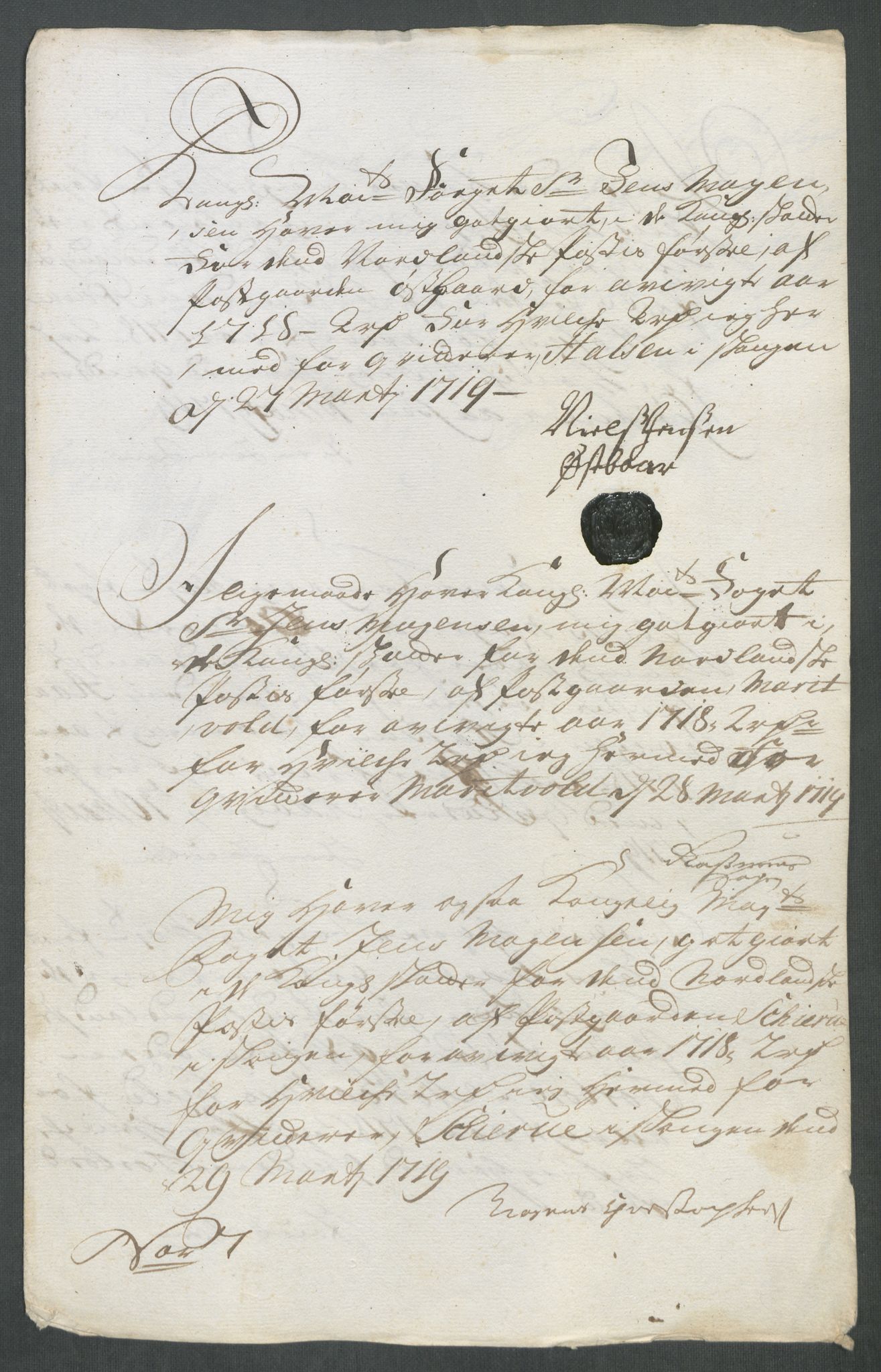 Rentekammeret inntil 1814, Reviderte regnskaper, Fogderegnskap, RA/EA-4092/R62/L4208: Fogderegnskap Stjørdal og Verdal, 1718, s. 247