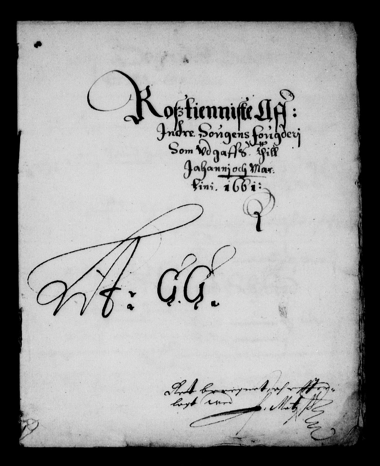 Rentekammeret inntil 1814, Reviderte regnskaper, Stiftamtstueregnskaper, Bergen stiftamt, AV/RA-EA-6043/R/Rc/L0003: Bergen stiftamt, 1661