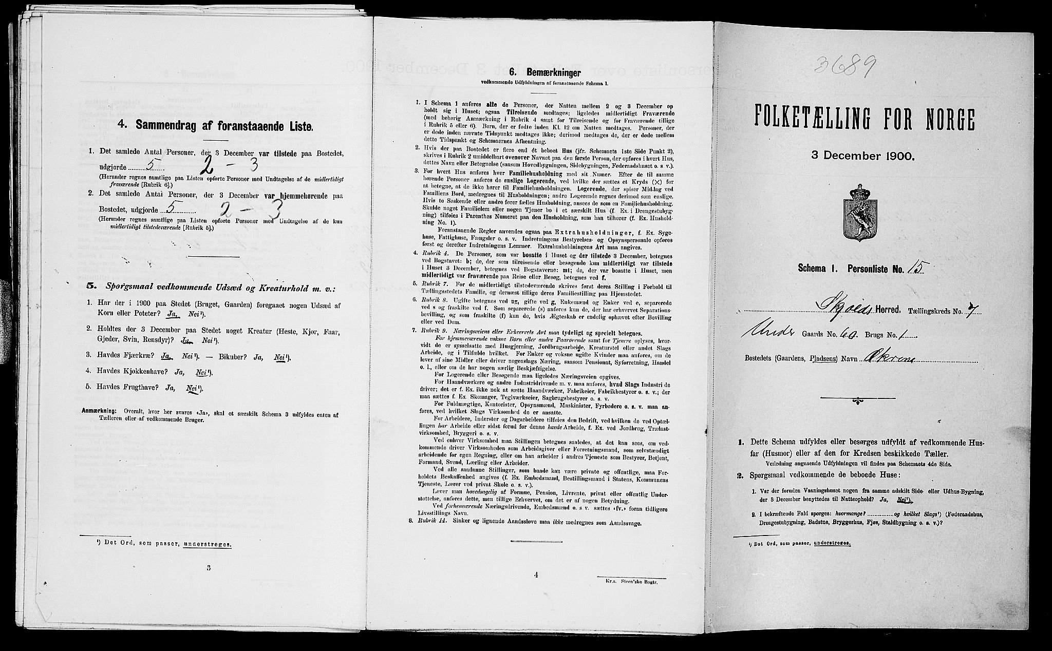 SAST, Folketelling 1900 for 1154 Skjold herred, 1900, s. 667