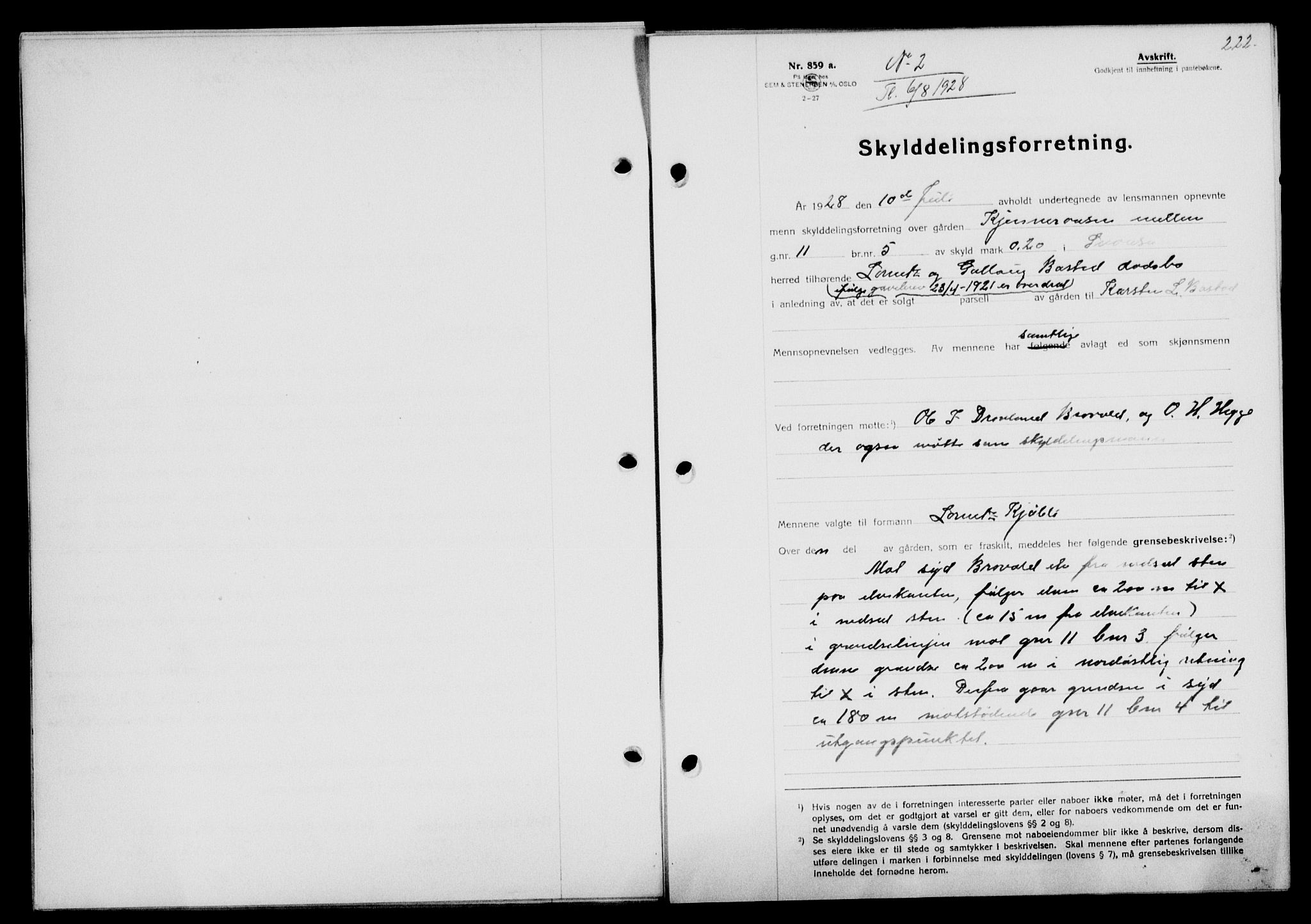 Inderøy sorenskriveri, SAT/A-4147/1/2/2C/L0065: Pantebok nr. 51, 1928-1928, Tingl.dato: 06.08.1928