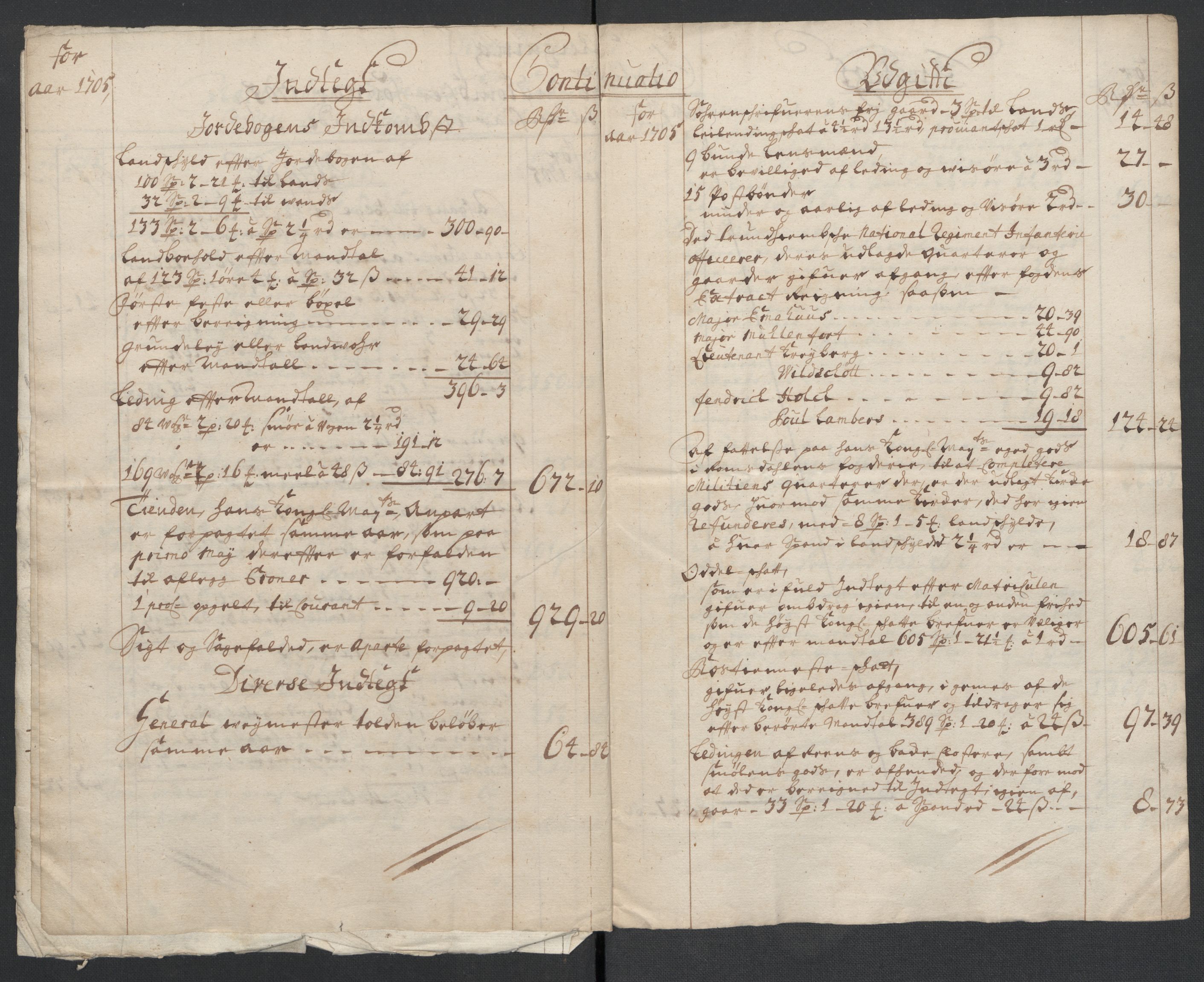 Rentekammeret inntil 1814, Reviderte regnskaper, Fogderegnskap, RA/EA-4092/R56/L3741: Fogderegnskap Nordmøre, 1705, s. 11