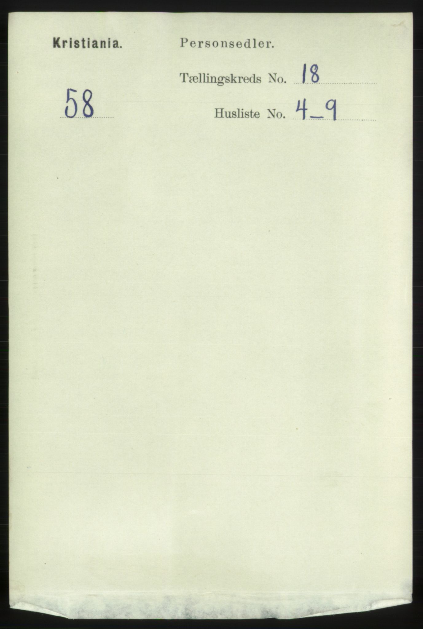 RA, Folketelling 1891 for 0301 Kristiania kjøpstad, 1891, s. 9024