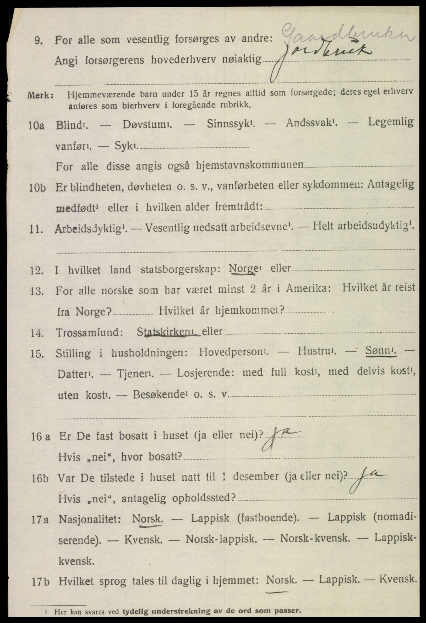 SAT, Folketelling 1920 for 1736 Snåsa herred, 1920, s. 3429