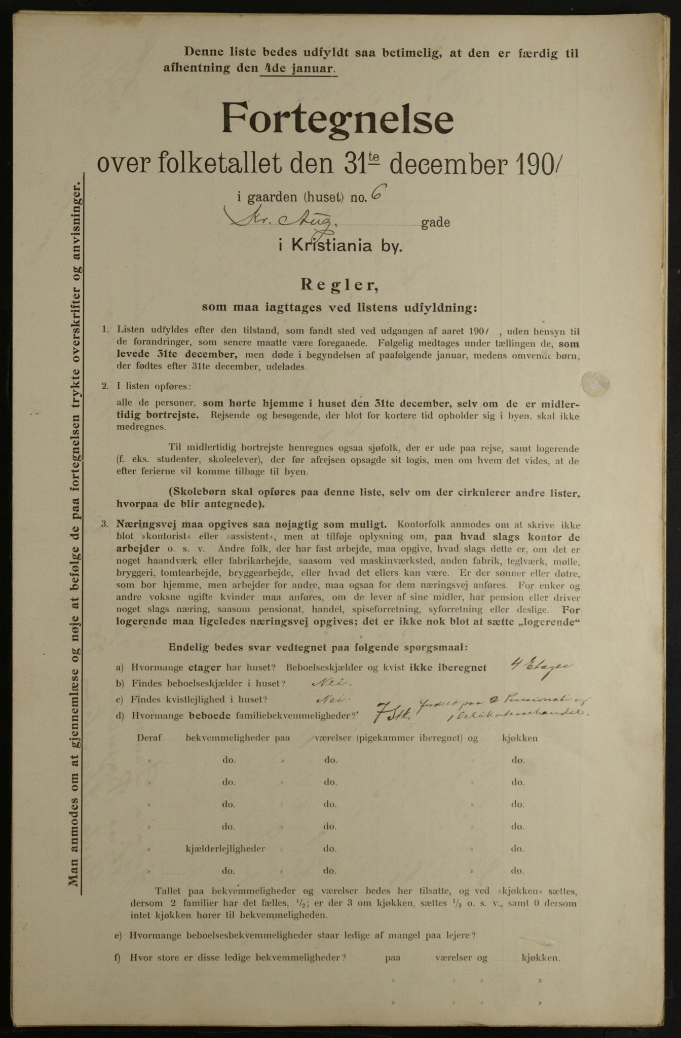 OBA, Kommunal folketelling 31.12.1901 for Kristiania kjøpstad, 1901, s. 8292