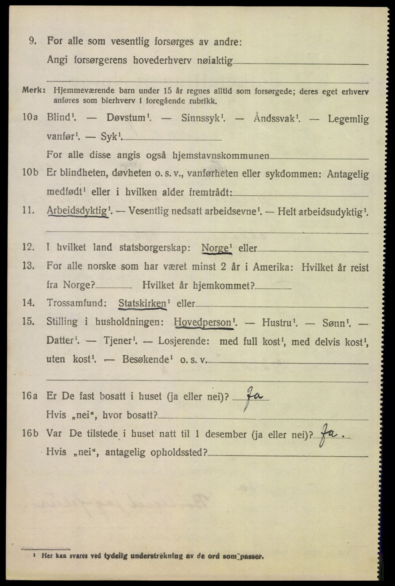 SAH, Folketelling 1920 for 0428 Trysil herred, 1920, s. 6988