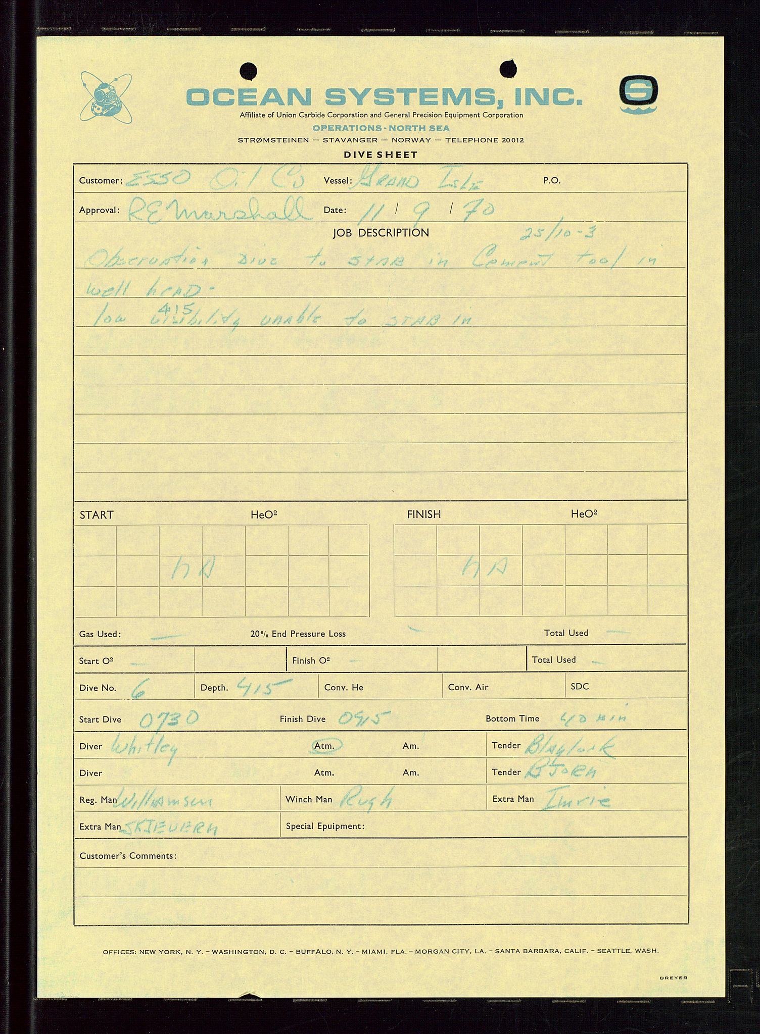 Pa 1512 - Esso Exploration and Production Norway Inc., AV/SAST-A-101917/E/Ea/L0013: Well 25/10-3 og Well 8/3-1, 1966-1975, s. 550