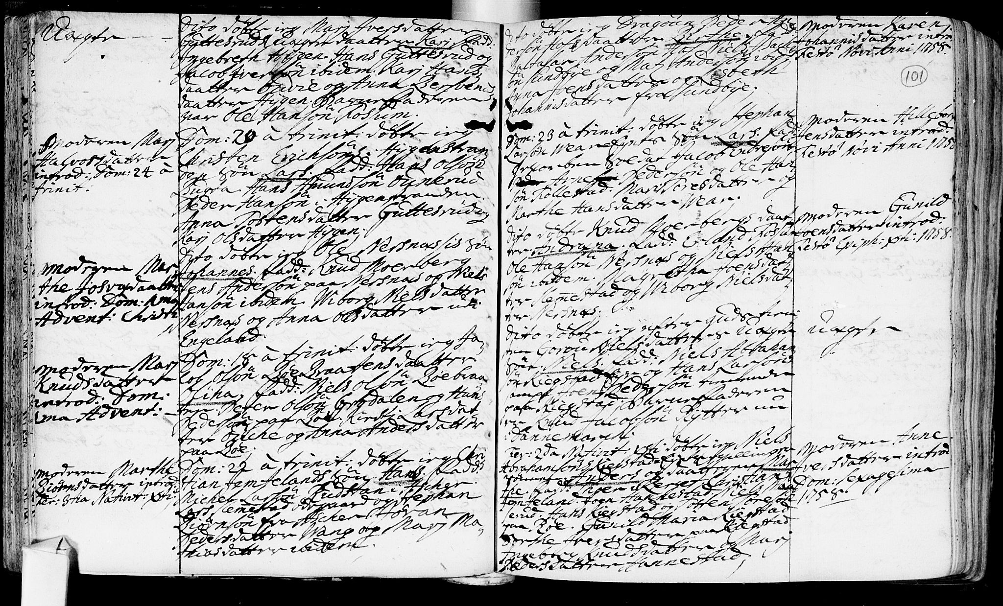 Røyken kirkebøker, SAKO/A-241/F/Fa/L0002: Ministerialbok nr. 2, 1731-1782, s. 101
