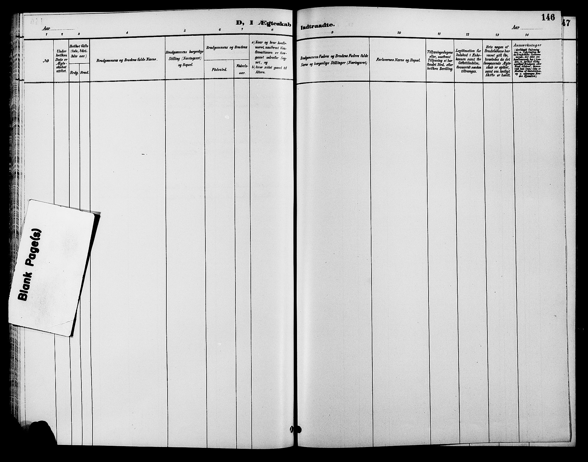 Åmli sokneprestkontor, SAK/1111-0050/F/Fb/Fbc/L0004: Klokkerbok nr. B 4, 1889-1902, s. 146