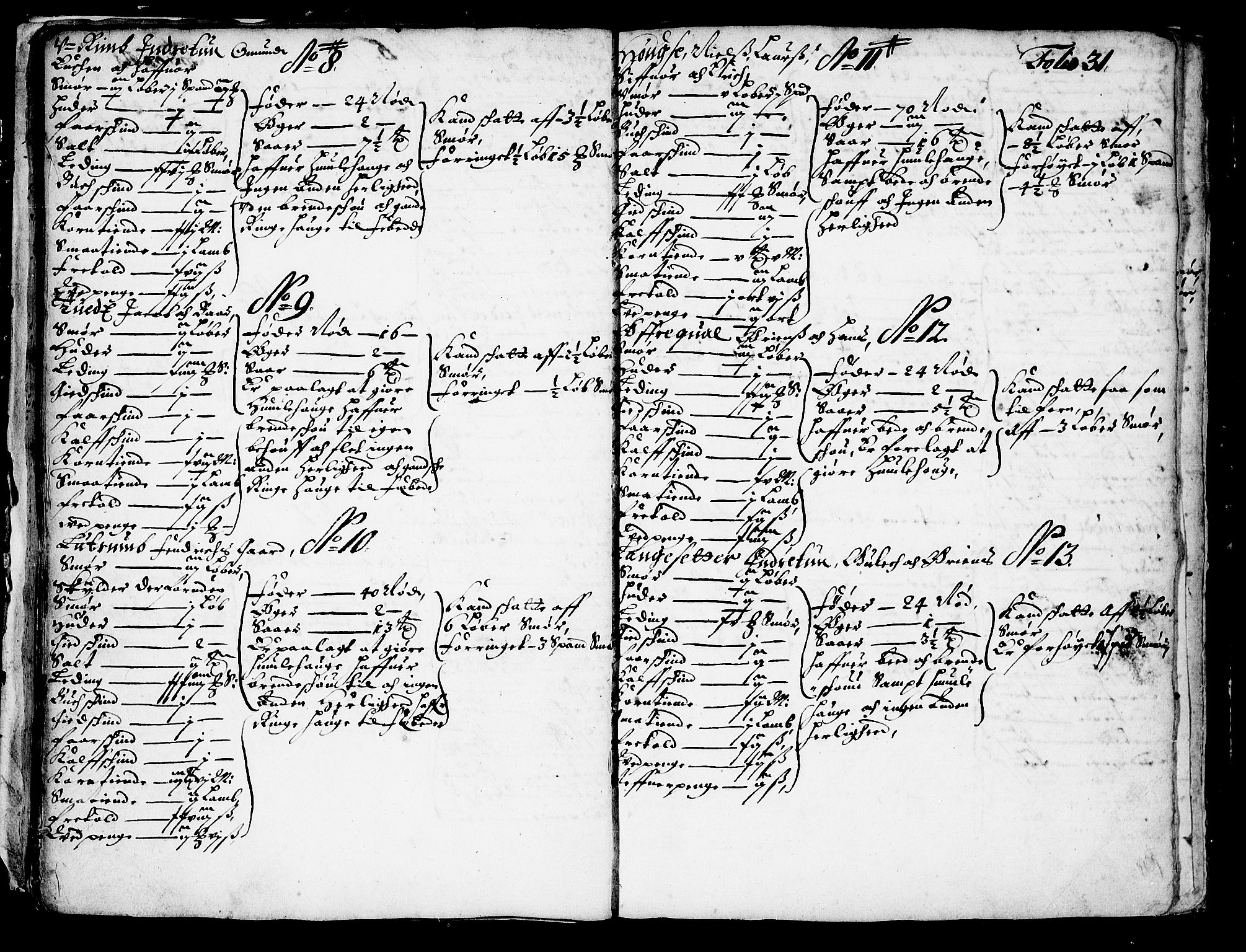 Rentekammeret inntil 1814, Realistisk ordnet avdeling, AV/RA-EA-4070/N/Nb/Nba/L0037: Hardanger fogderi, 1667, s. 30b-31a