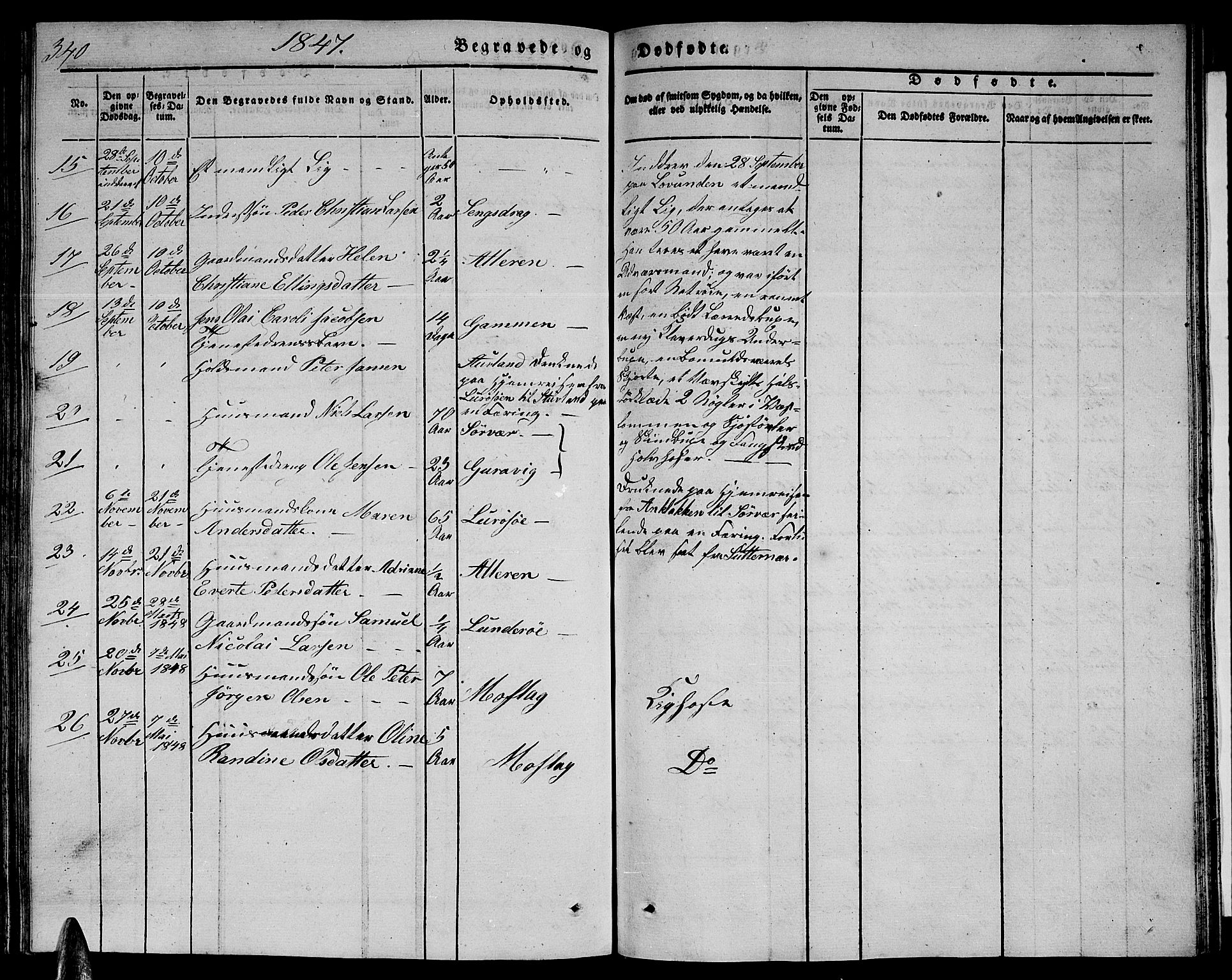 Ministerialprotokoller, klokkerbøker og fødselsregistre - Nordland, AV/SAT-A-1459/839/L0572: Klokkerbok nr. 839C02, 1841-1873, s. 340