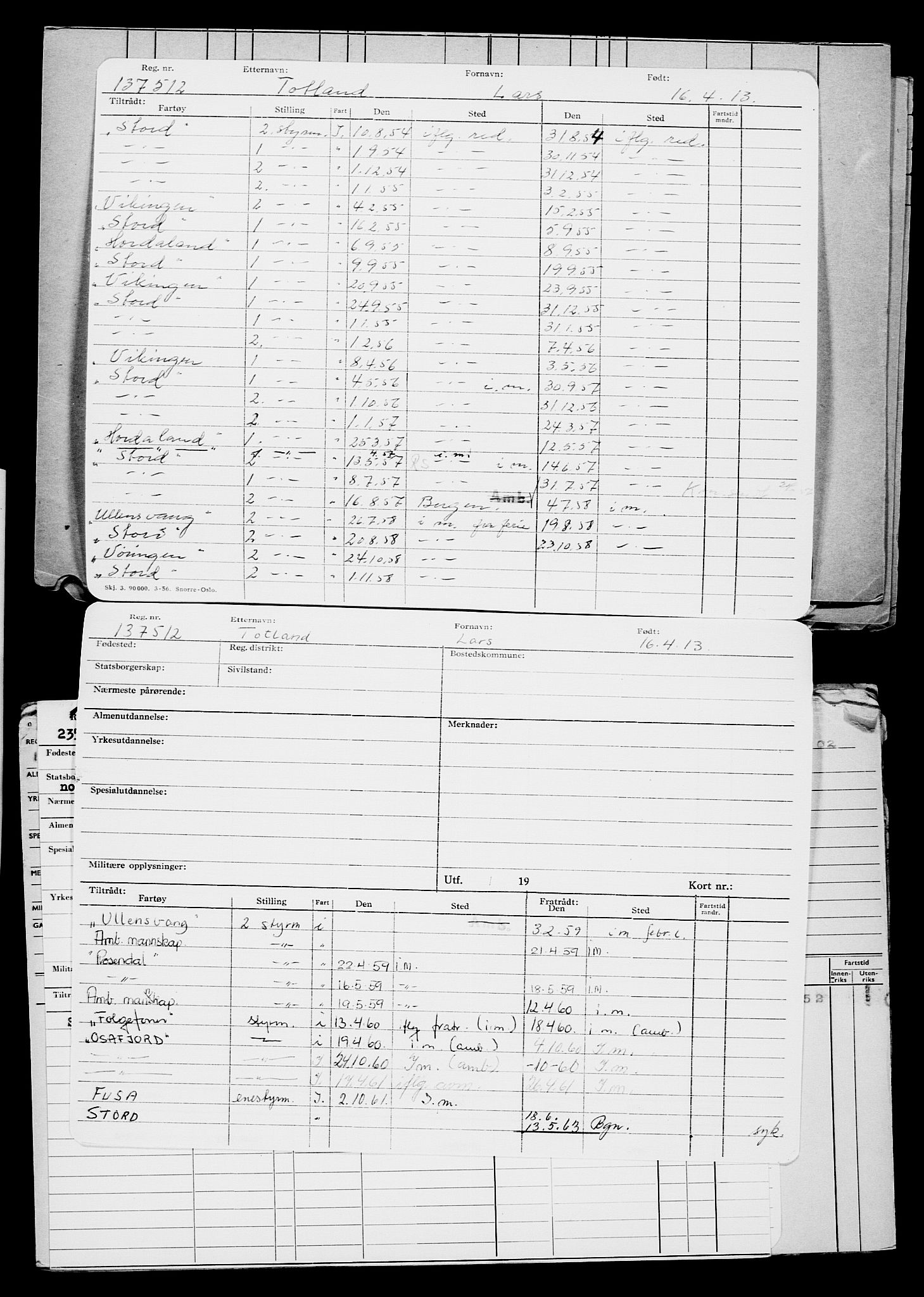 Direktoratet for sjømenn, AV/RA-S-3545/G/Gb/L0112: Hovedkort, 1913, s. 97