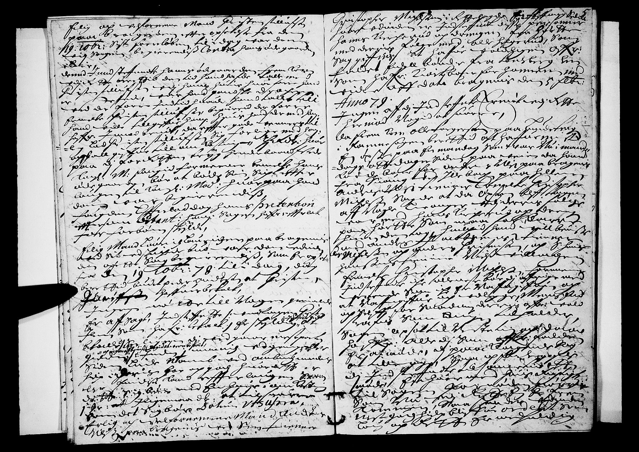 Lier, Røyken og Hurum sorenskriveri, AV/SAKO-A-89/F/Fa/L0020: Tingbok, 1679, s. 5