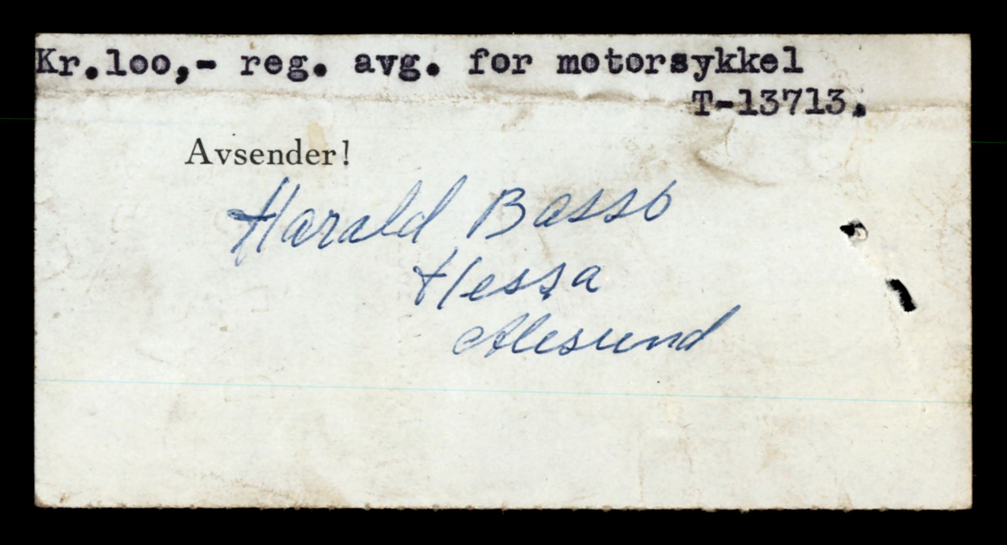 Møre og Romsdal vegkontor - Ålesund trafikkstasjon, AV/SAT-A-4099/F/Fe/L0041: Registreringskort for kjøretøy T 13710 - T 13905, 1927-1998, s. 54