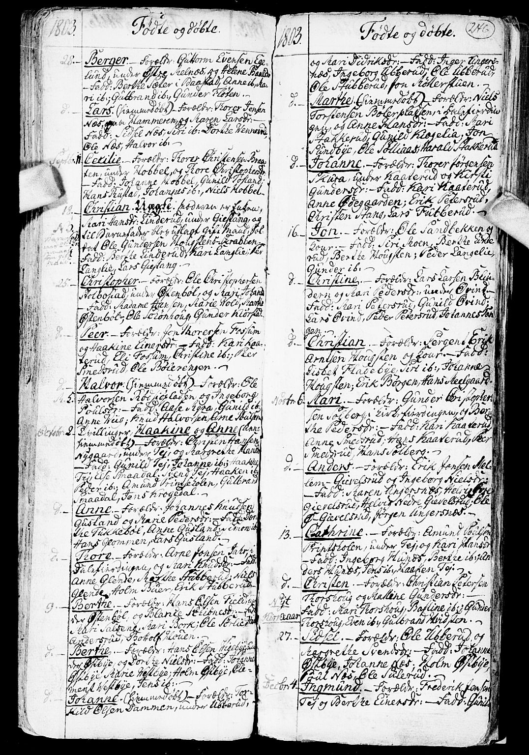 Enebakk prestekontor Kirkebøker, SAO/A-10171c/F/Fa/L0002: Ministerialbok nr. I 2, 1755-1806, s. 245-246